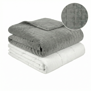 Couverture thérapeutique originale - Couverture pondérée avec housse 4 saisons en gris pour adultes