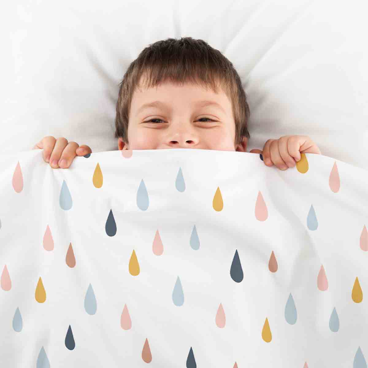 Couette thérapeutique originale - Ensemble de literie en coton avec gouttes colorées