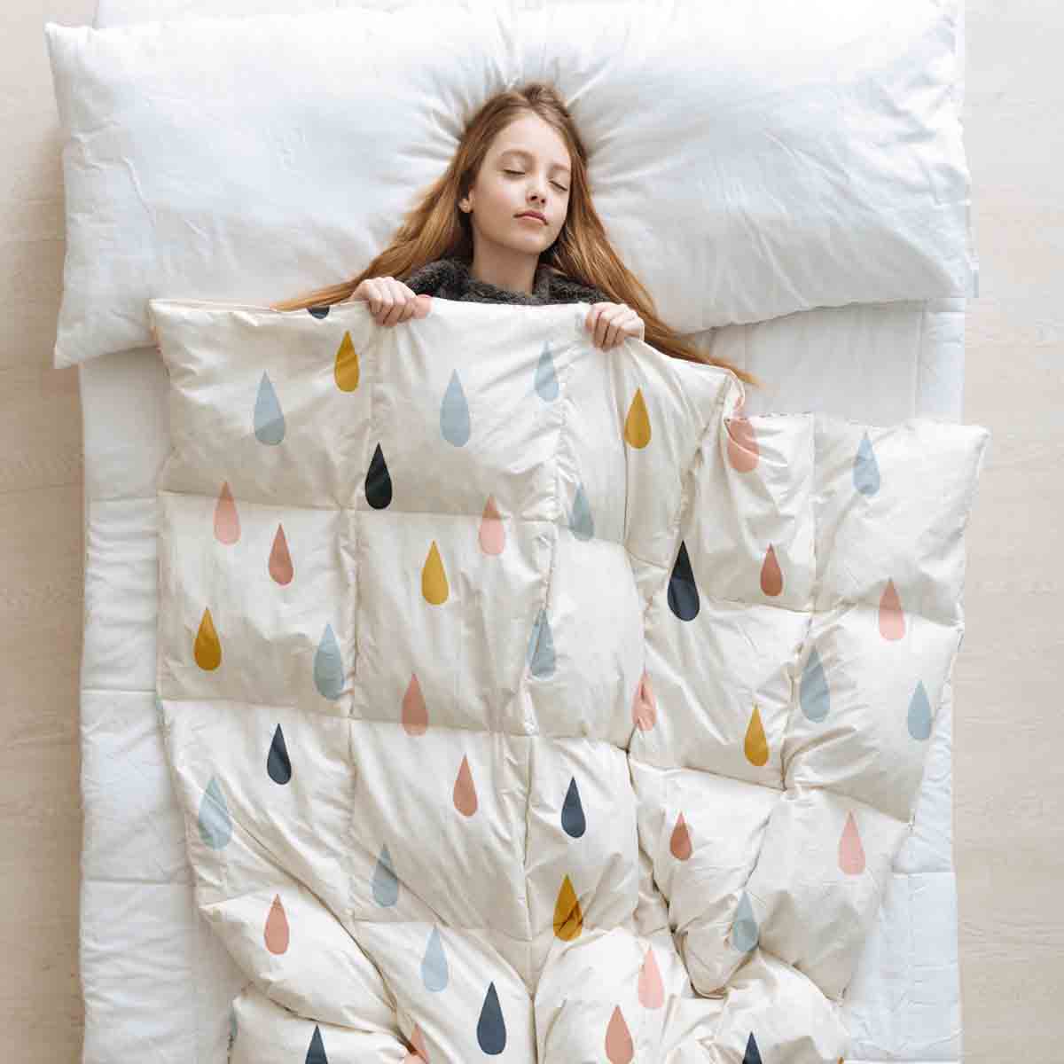 Couette thérapeutique originale - Ensemble de literie en coton avec gouttes colorées