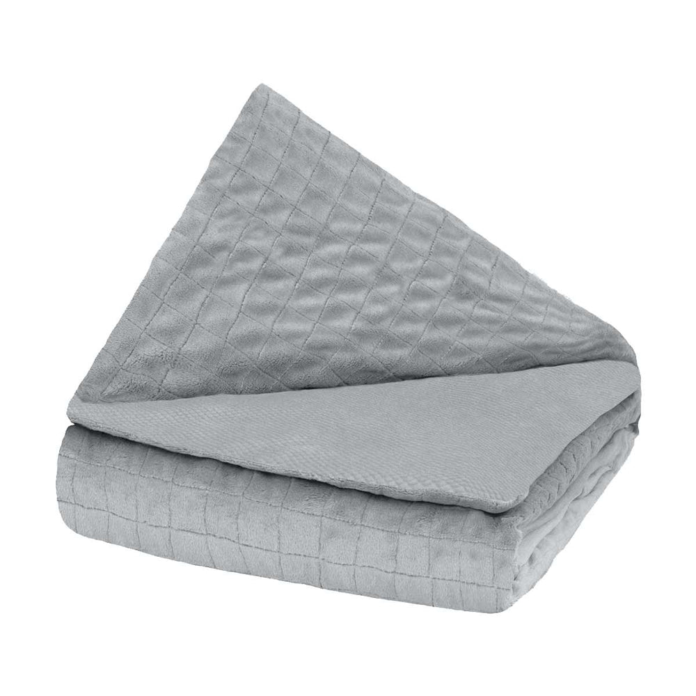Couverture thérapeutique originale - Couverture pondérée avec housse 4 saisons en gris pour enfants