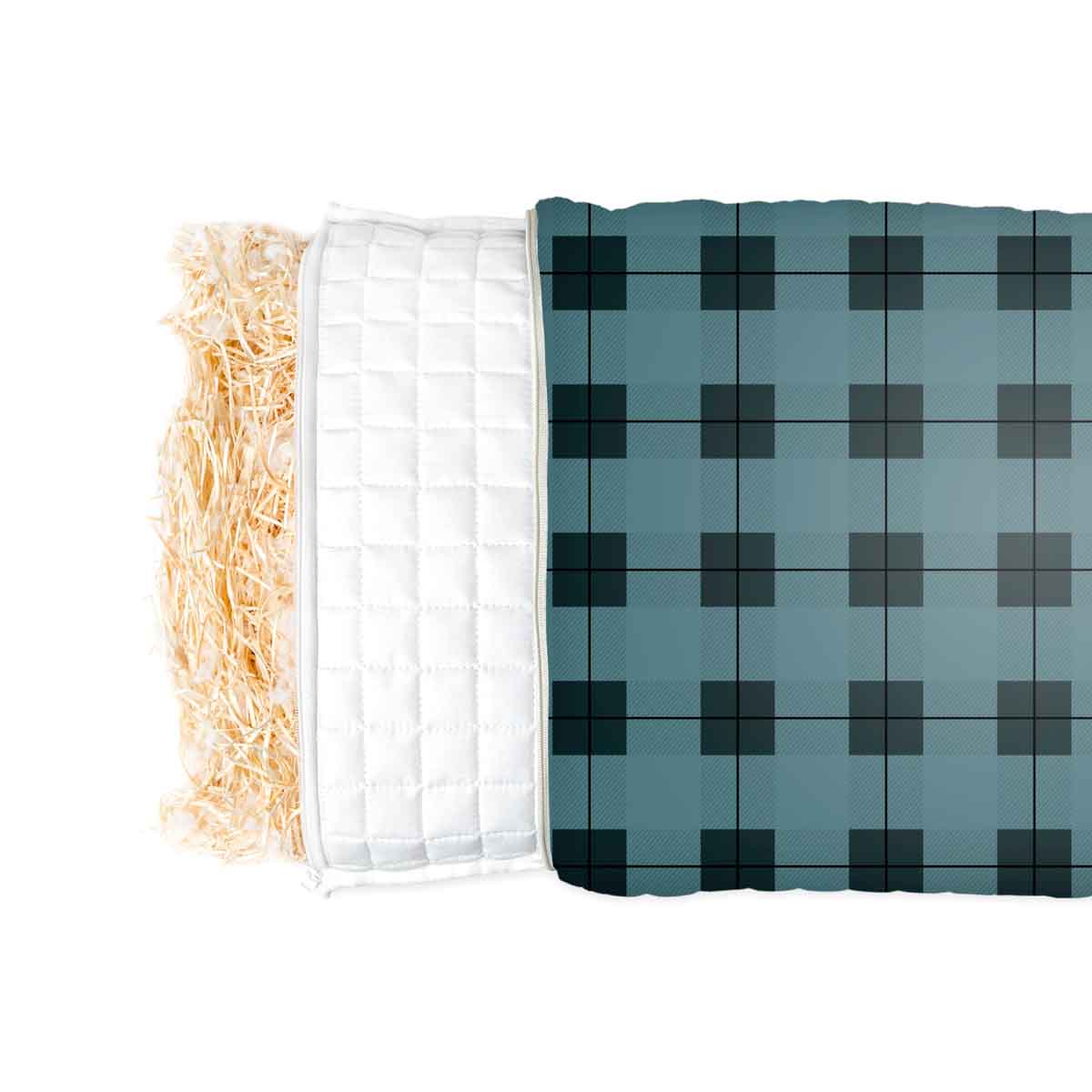 Coussin de santé noir et bleu pour adultes