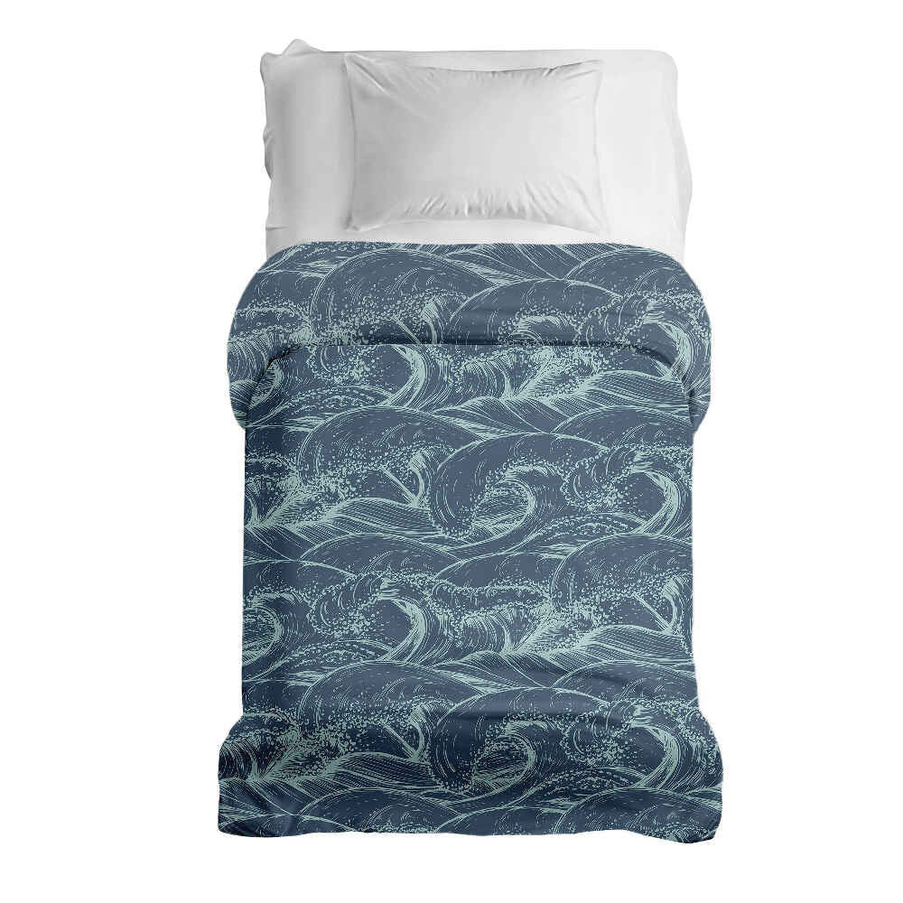 Couverture thérapeutique originale - Housse en coton Vagues dans la mer