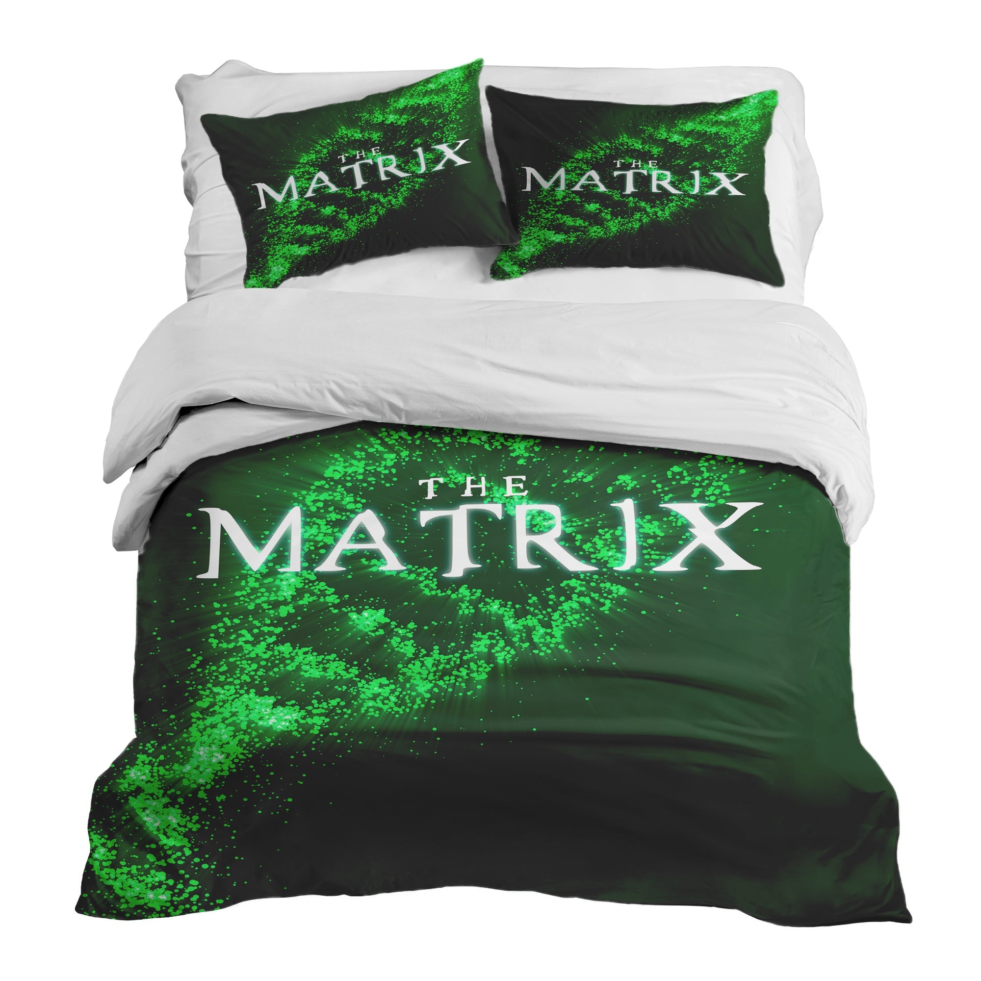 Couverture thérapeutique originale - ensemble de literie coton Matrix ADN vert