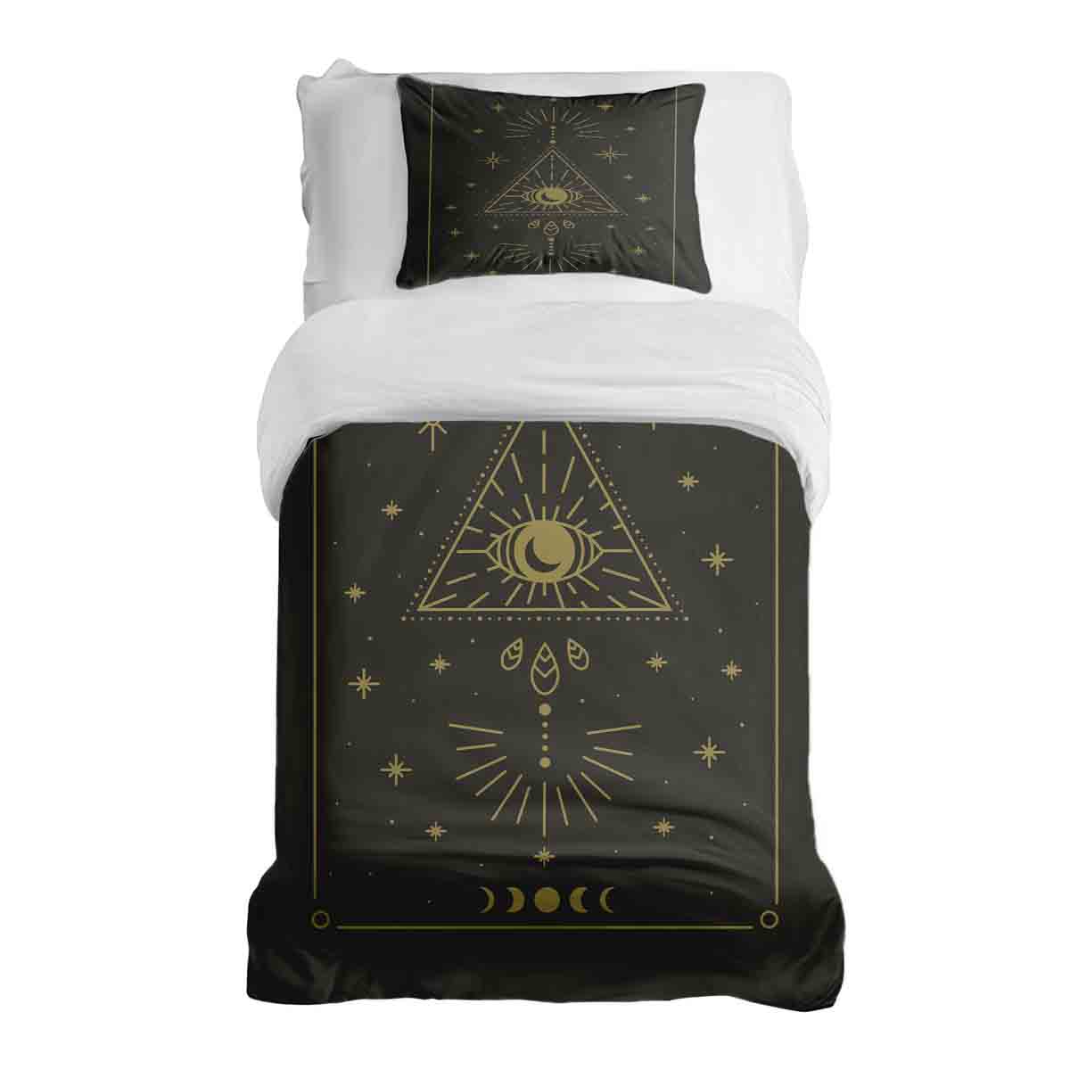 Original Therapiedecke - Ensemble de literie en coton Noir Soleil et Cosmos