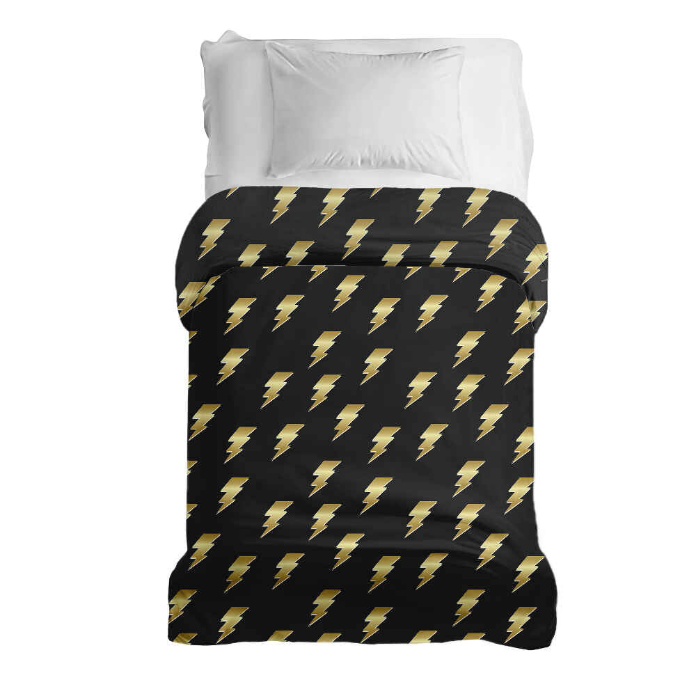 Couverture thérapeutique originale - Housse en coton noire avec Harry Blitz