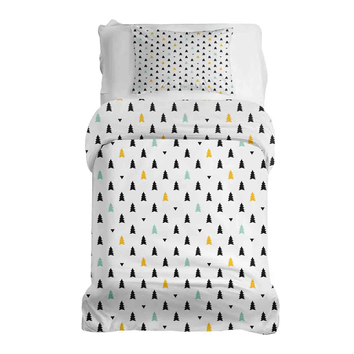 Original Therapiedecke - Ensemble de literie en coton avec petits sapins