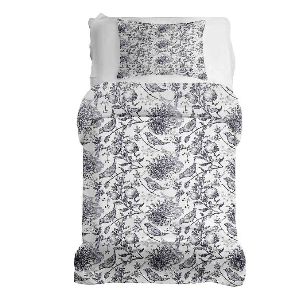 Original Therapiedecke - Ensemble de literie en coton Gris Printemps