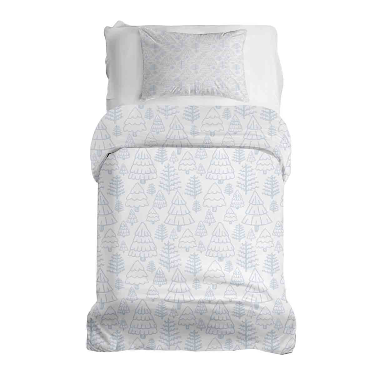 Ensemble de literie avec couverture thérapeutique forêt délicate