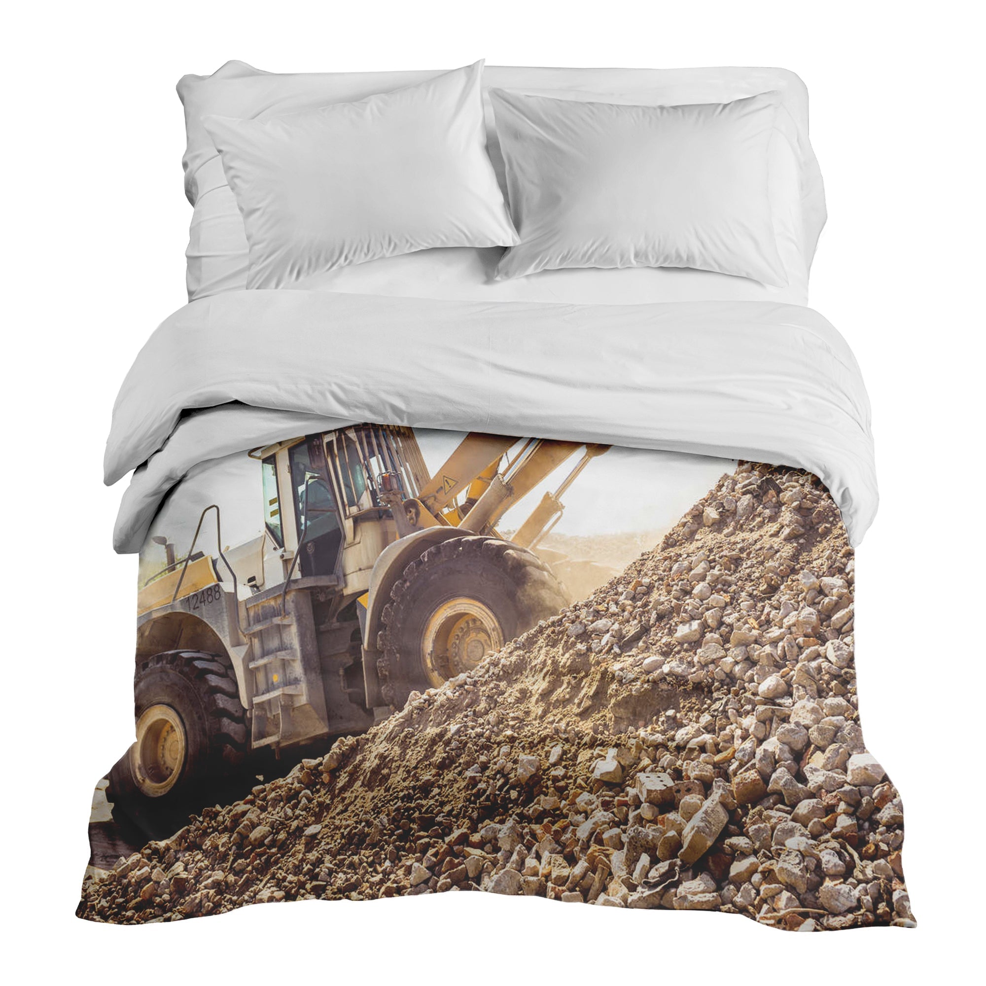 Couverture thérapeutique originale - Housse en coton Tracteur à la montagne