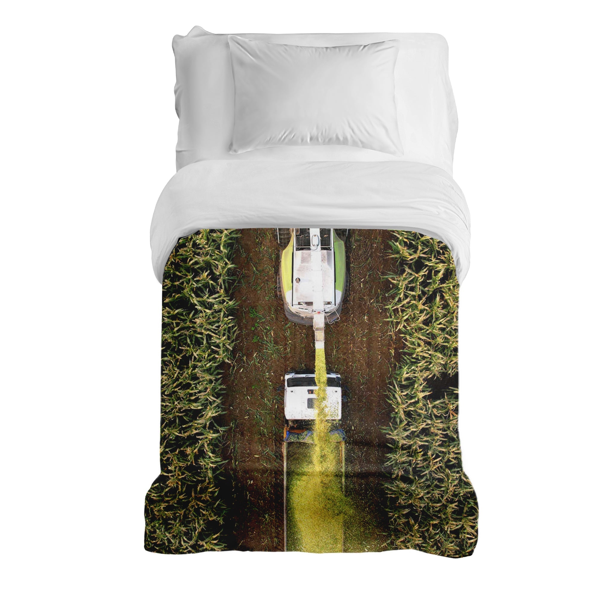 Couverture thérapeutique originale - Housse en coton Champ vert