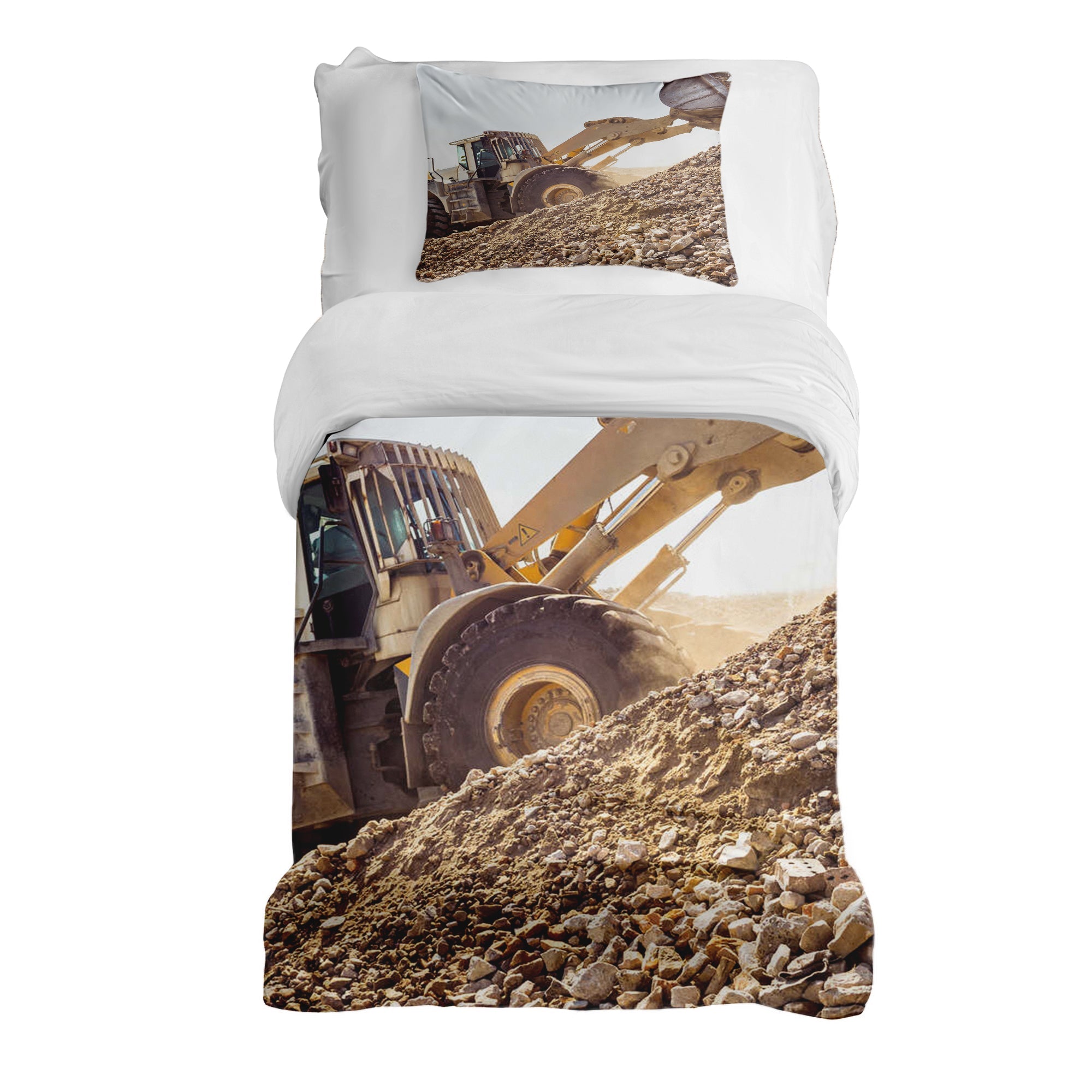 Couverture Thérapeutique Originale TD - Ensemble de Literie en Coton Tracteur à la Montagne