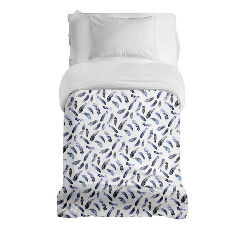 Couverture thérapeutique originale - Housse en coton Plumes