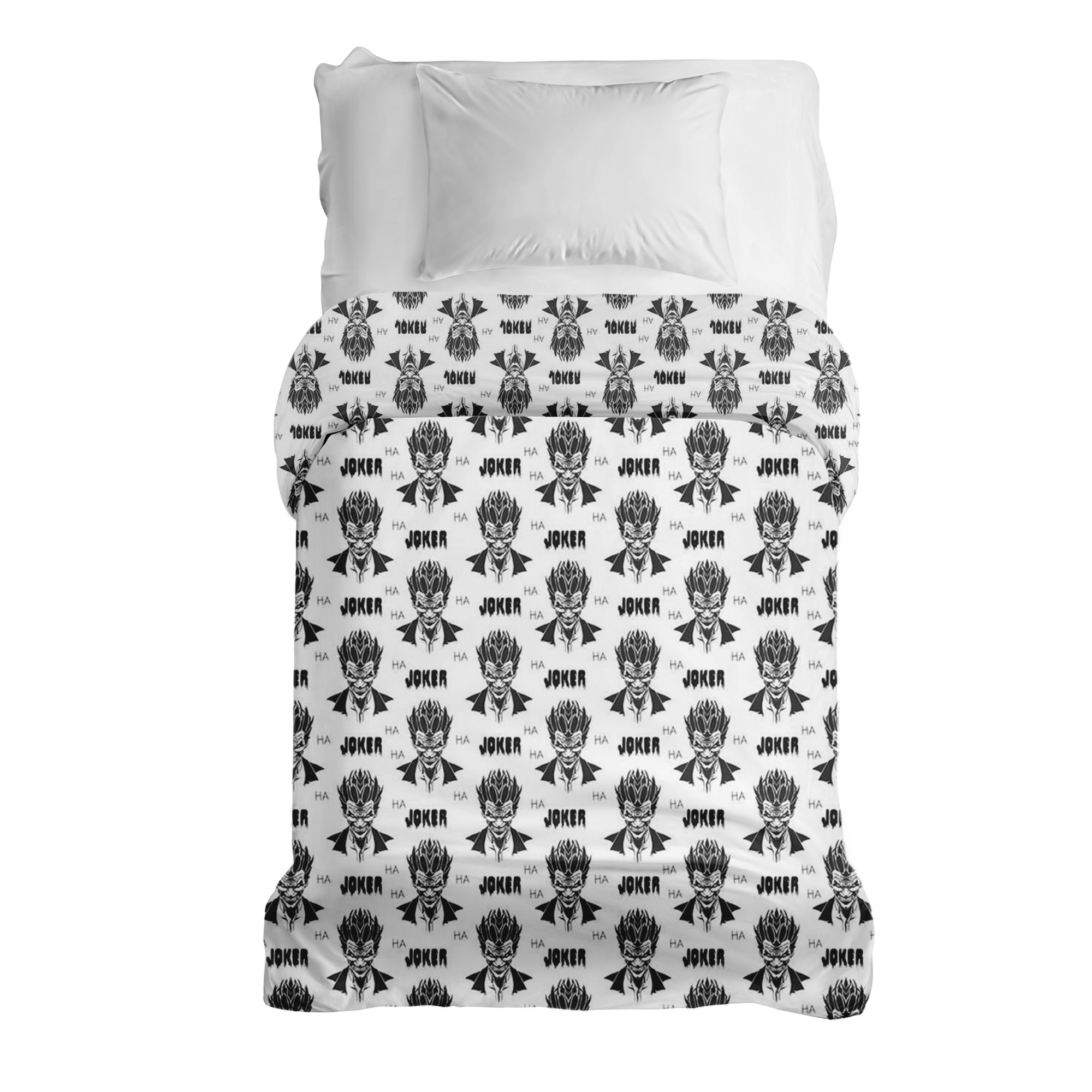 Couverture thérapeutique originale - Housse en coton Joker noir et blanc