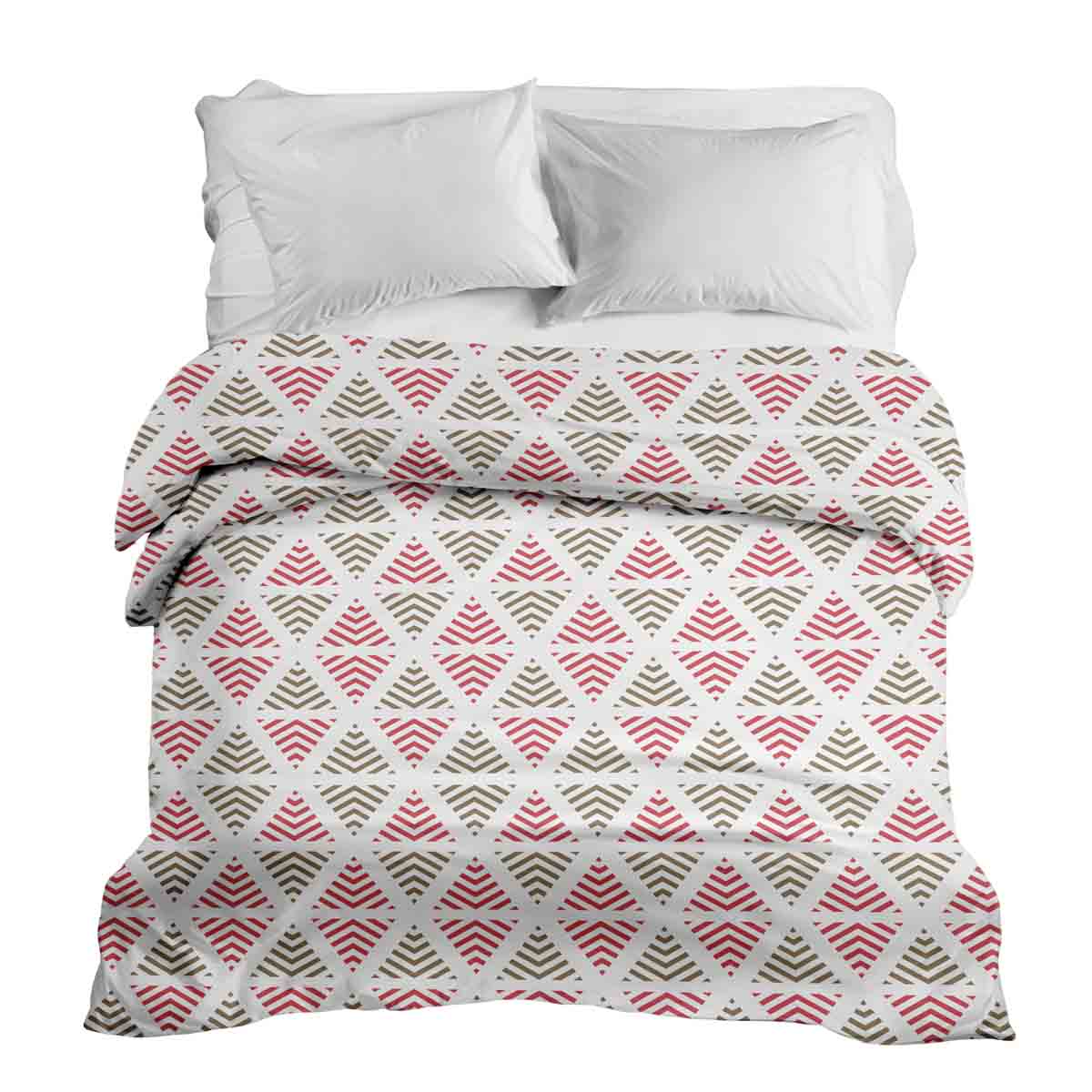 Couverture thérapeutique originale - Housse en coton triangles de Noël
