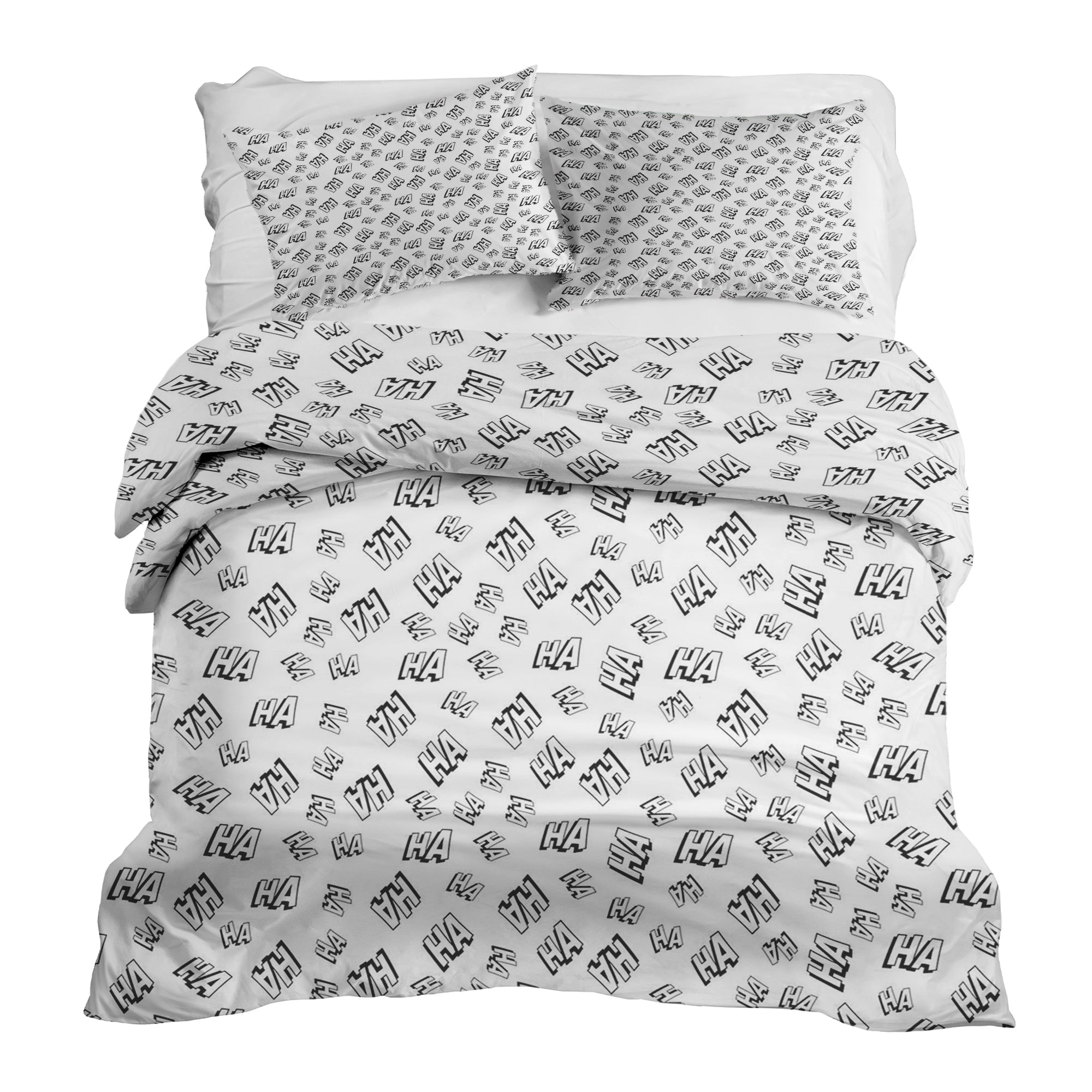 Couette de thérapie Ensemble de literie Blanc Ha Ha