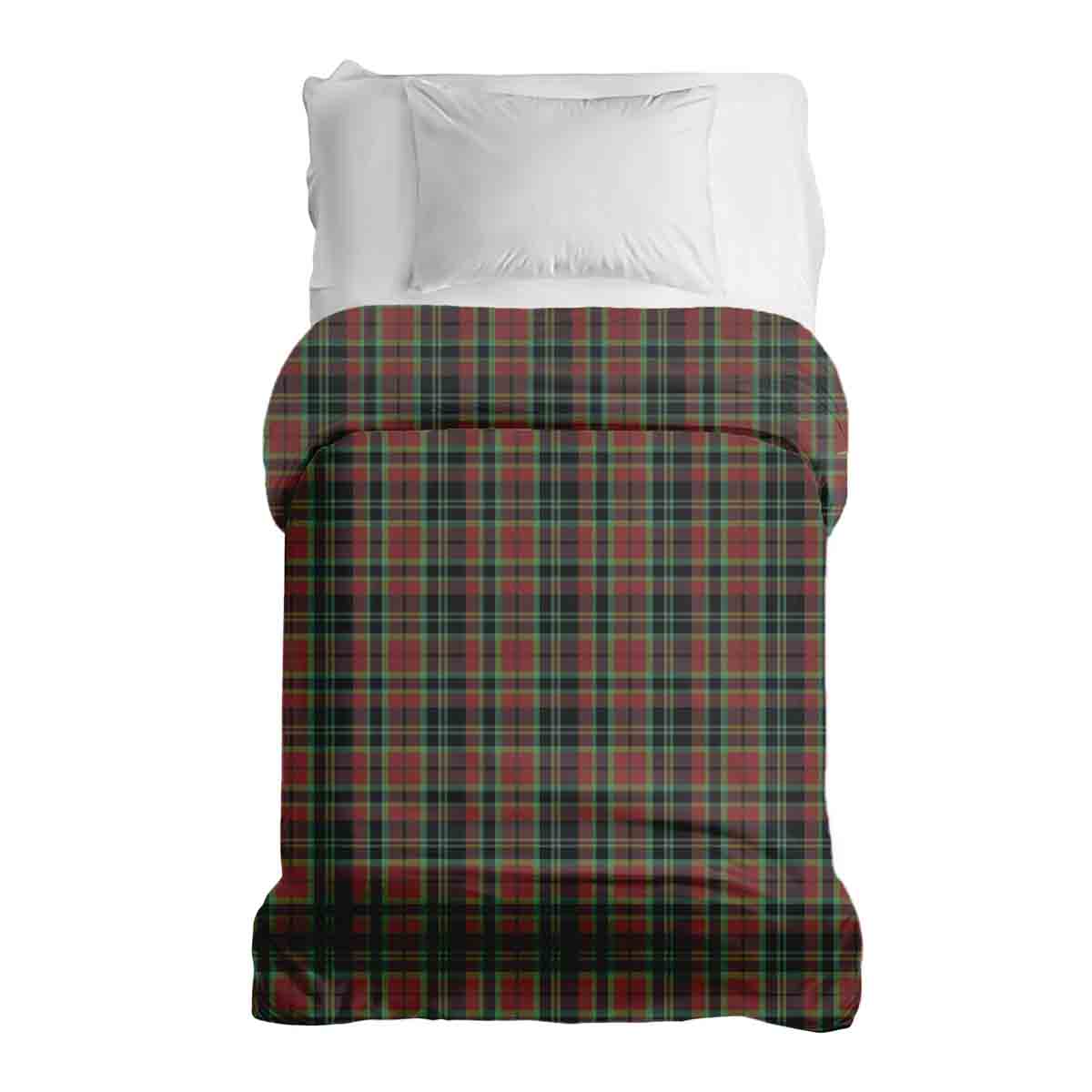 Couverture thérapeutique originale - Housse en coton motif carreaux de Noël