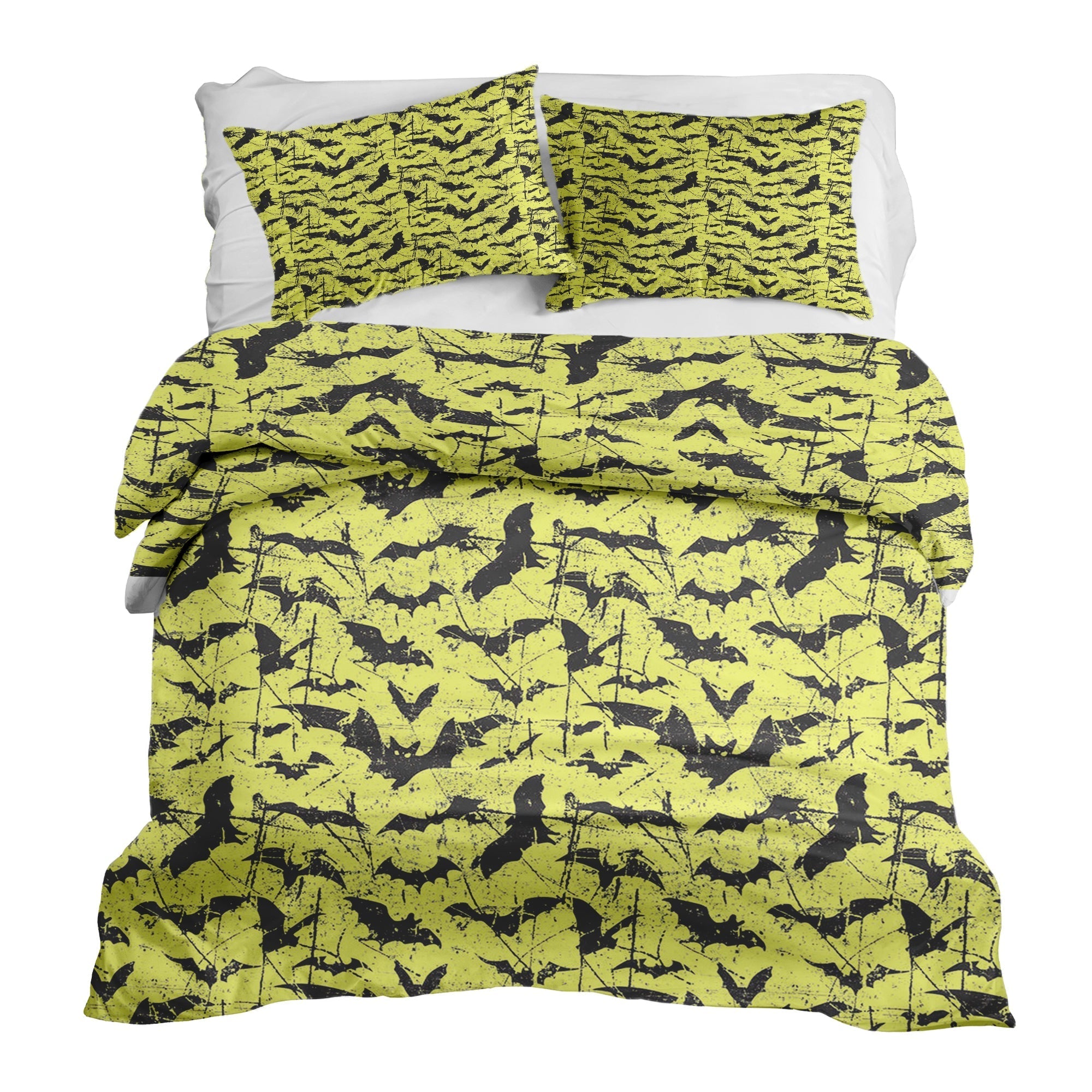 Couette de thérapie Ensemble de linge de lit Jaune Chauve-souris