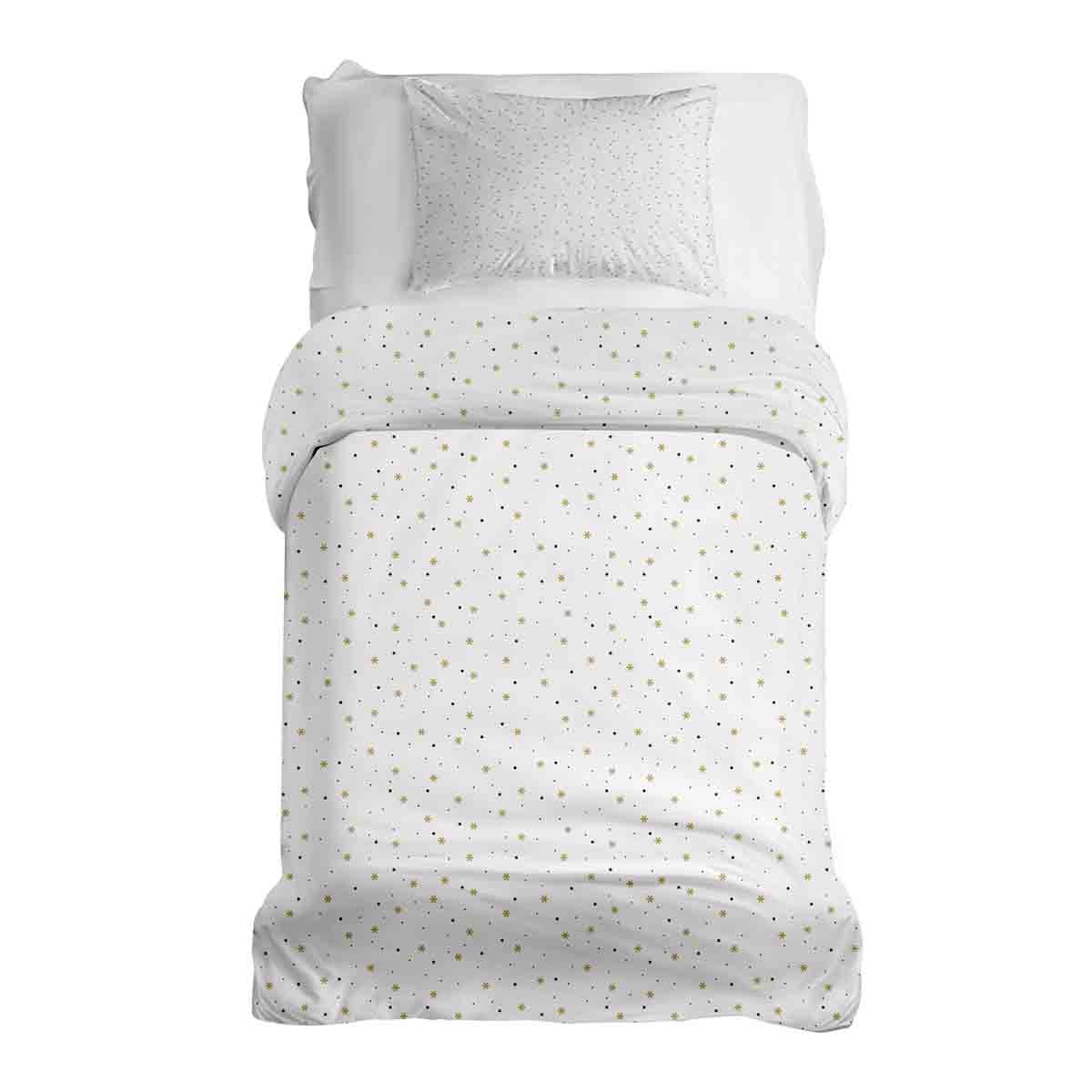 Couette thérapeutique Ensemble de literie blanc avec étoiles et points