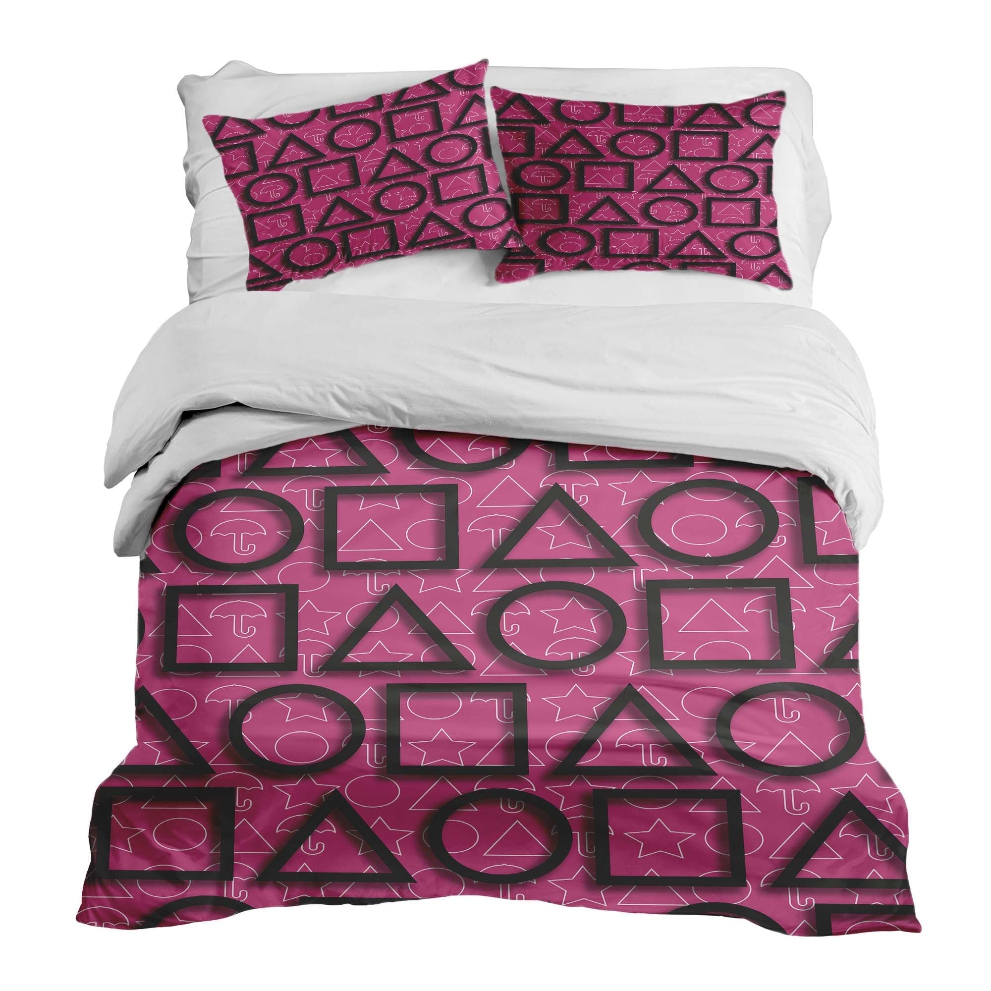 Original Therapiedecke - Ensemble de literie en coton Pink Squid