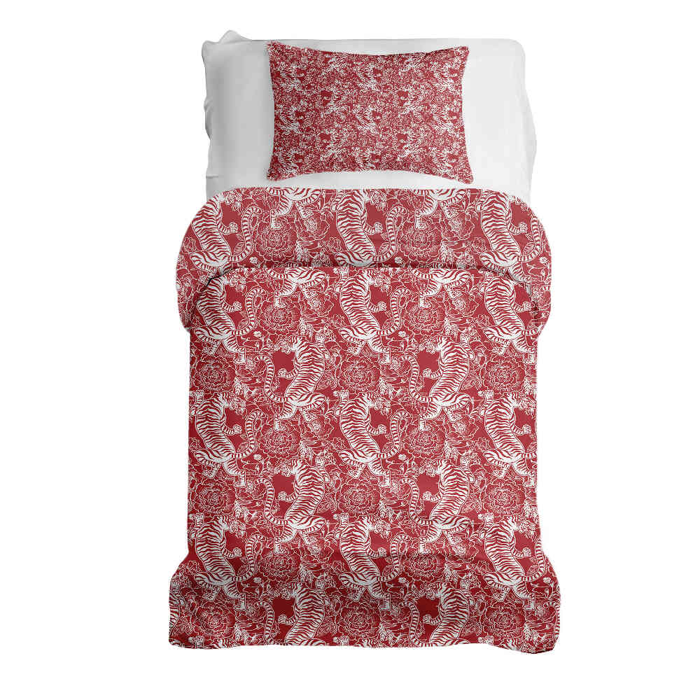 Original Therapiedecke - Ensemble de literie en coton Tigre chinois