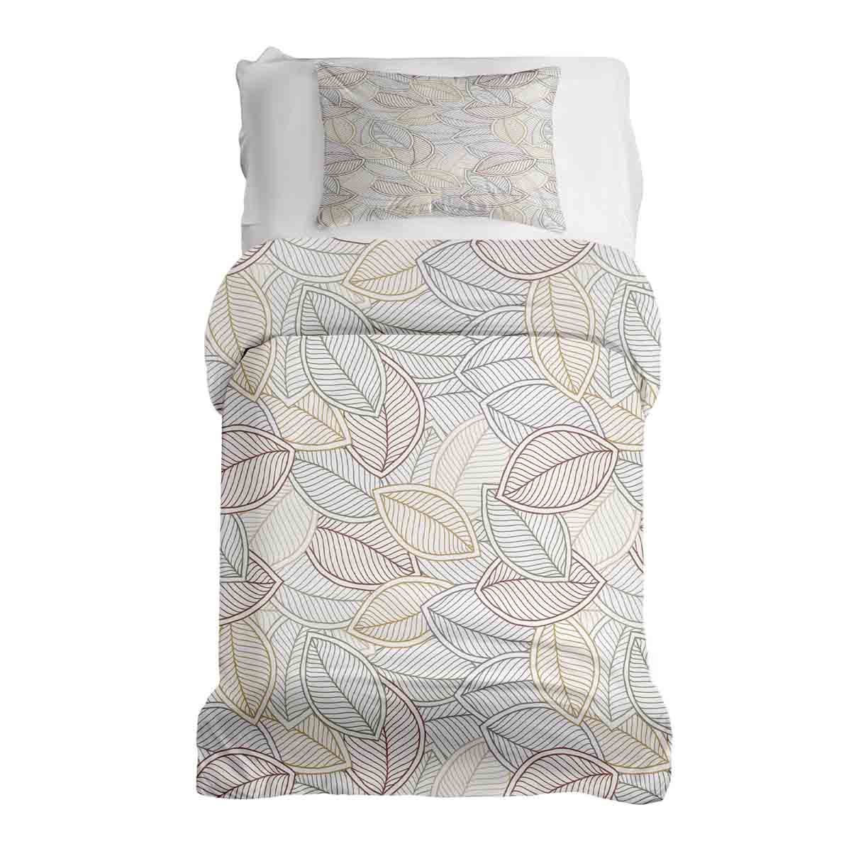 Original Therapiedecke - Ensemble de literie en coton feuilles de palmier colorées