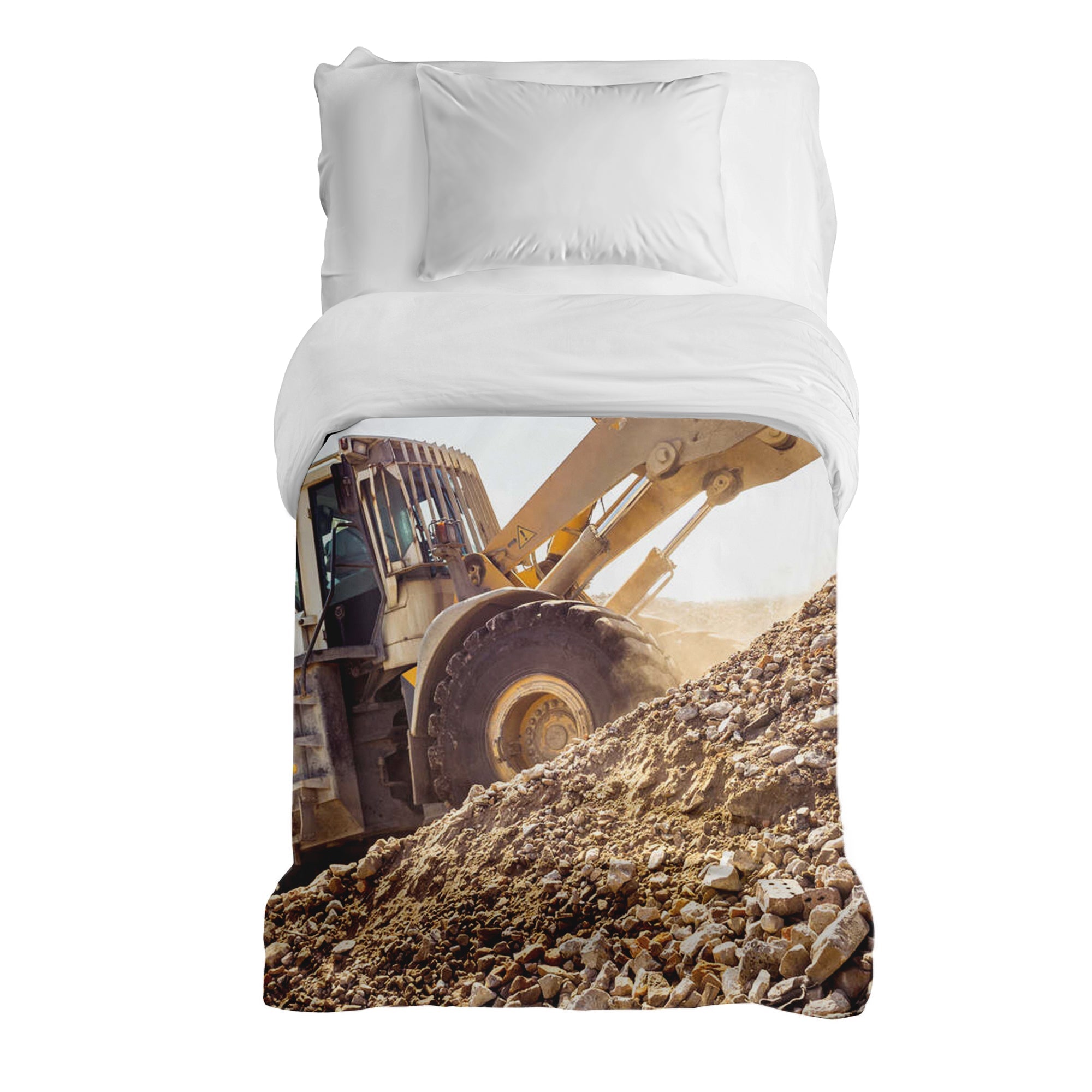 Couverture thérapeutique originale - Housse en coton Tracteur à la montagne