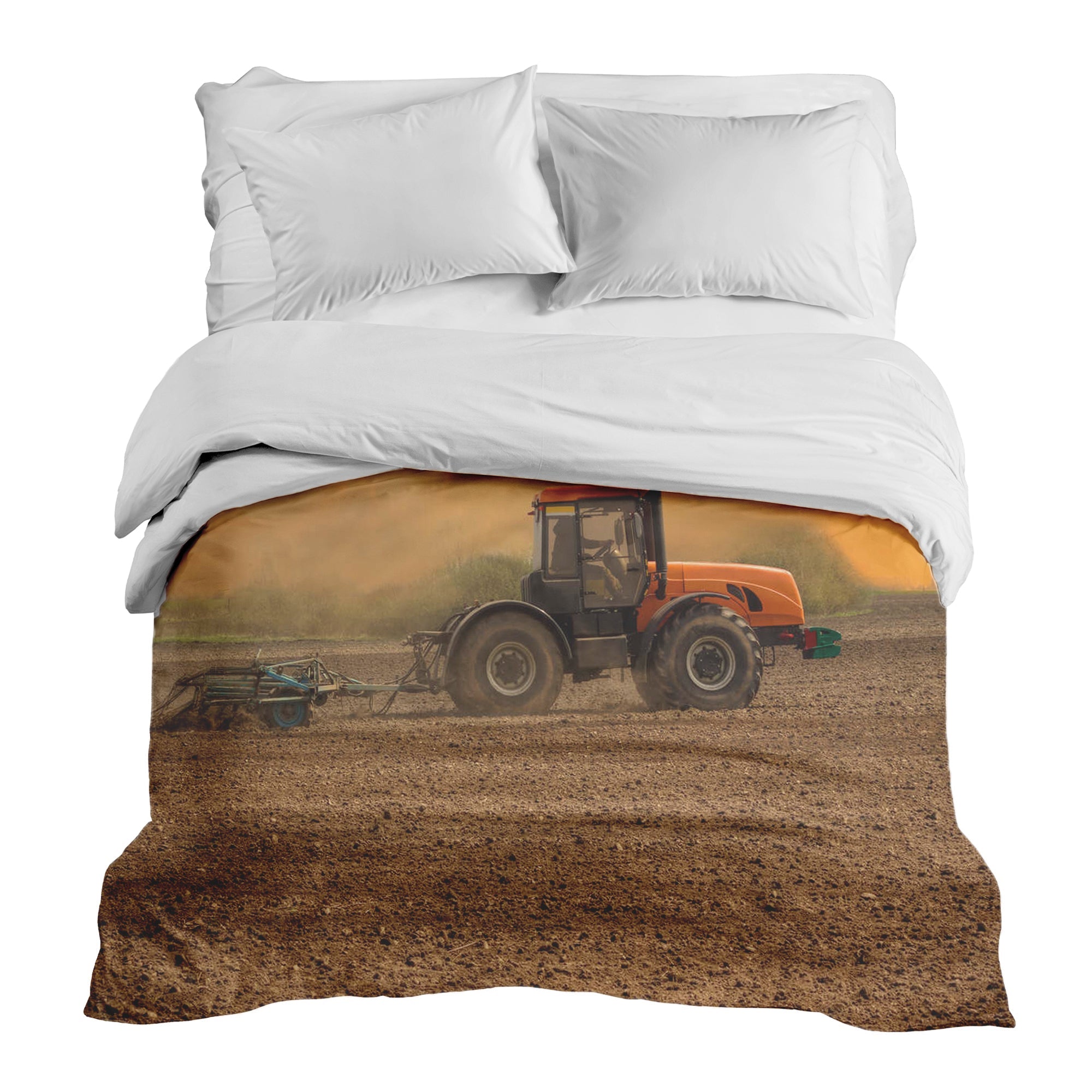 Couverture thérapeutique originale - Housse en coton Tracteur avec remorque