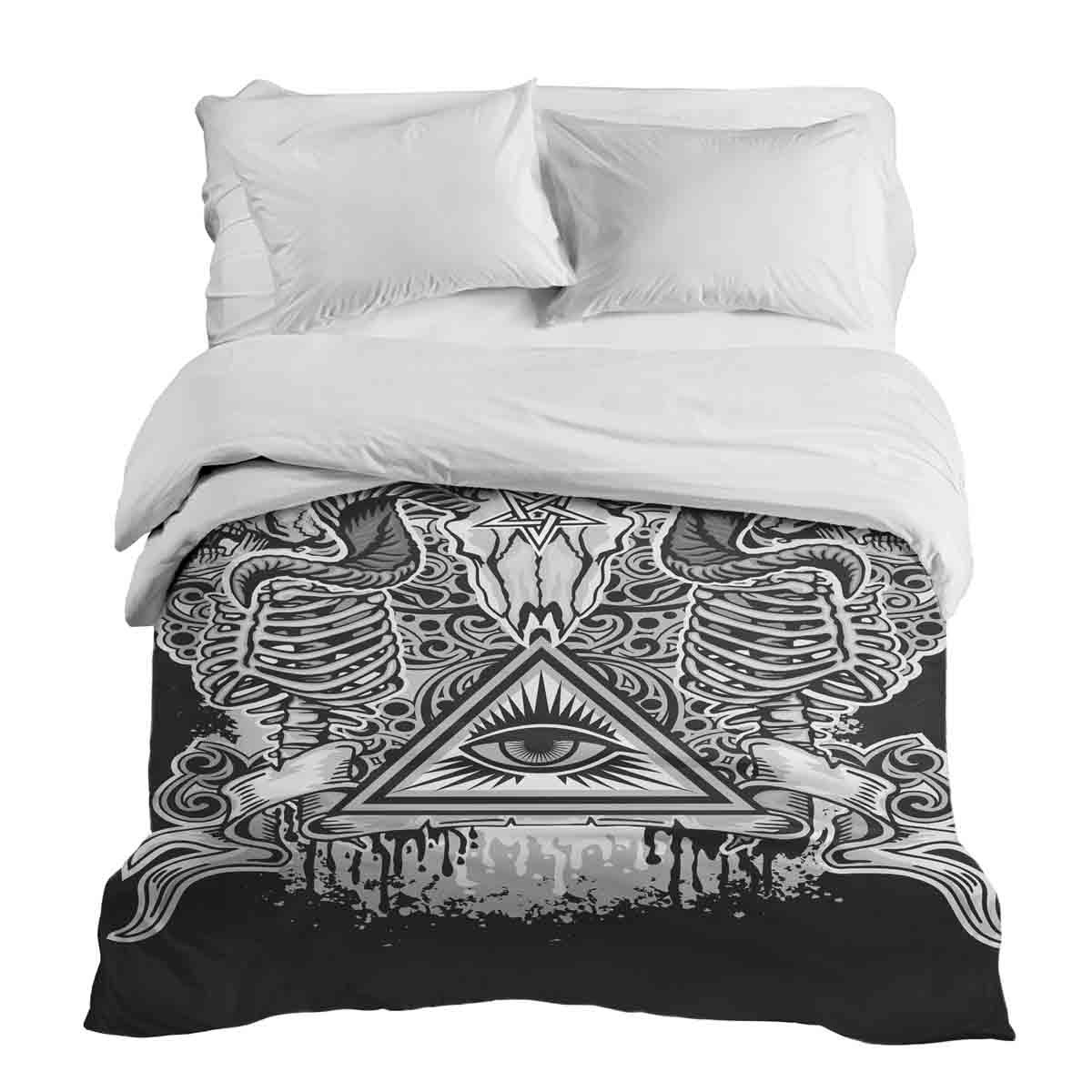Couverture thérapeutique originale - Housse en coton noir œil 2