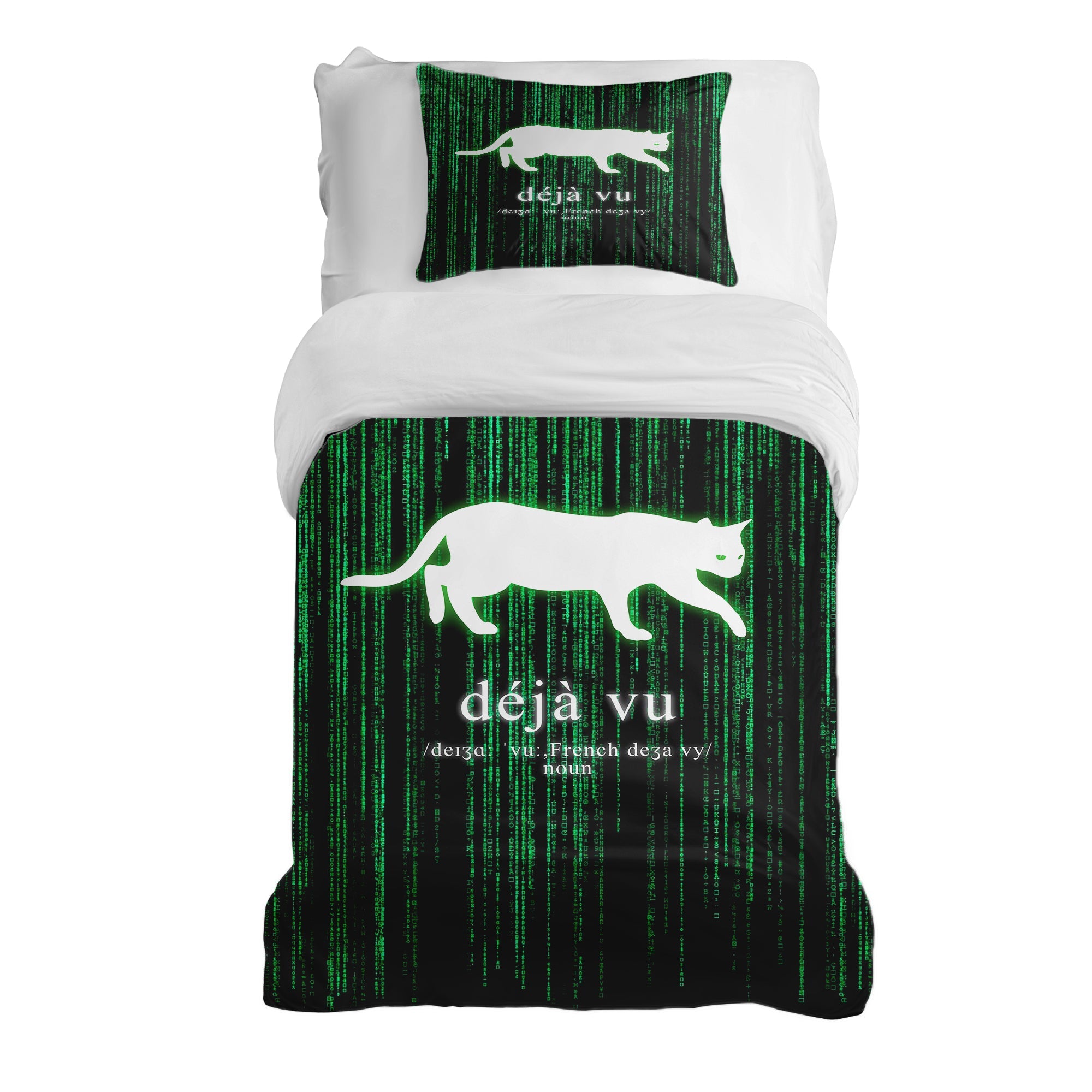 Couverture Thérapeutique Originale TD - Ensemble de Literie en Coton Vert Déjà-Vu