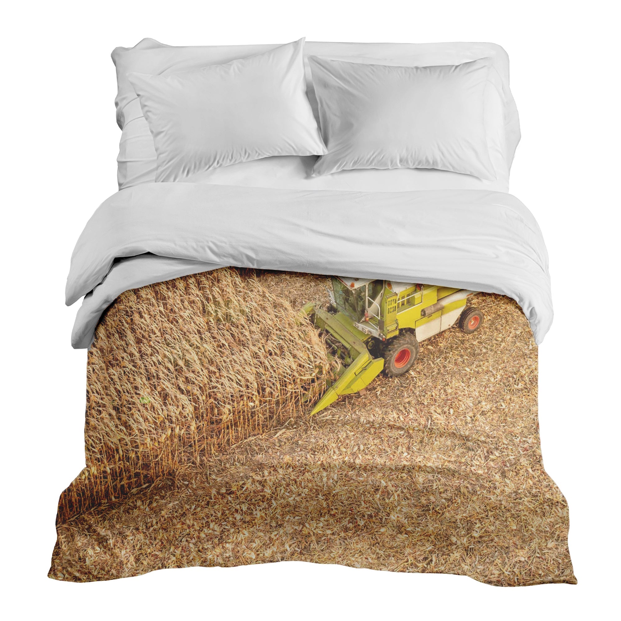 Couverture thérapeutique originale - Housse en coton Tracteur dans le champ