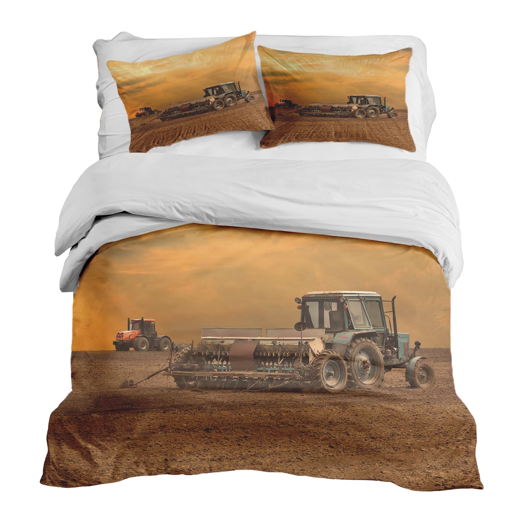 Ensemble de literie avec couverture thérapeutique Deux tracteurs