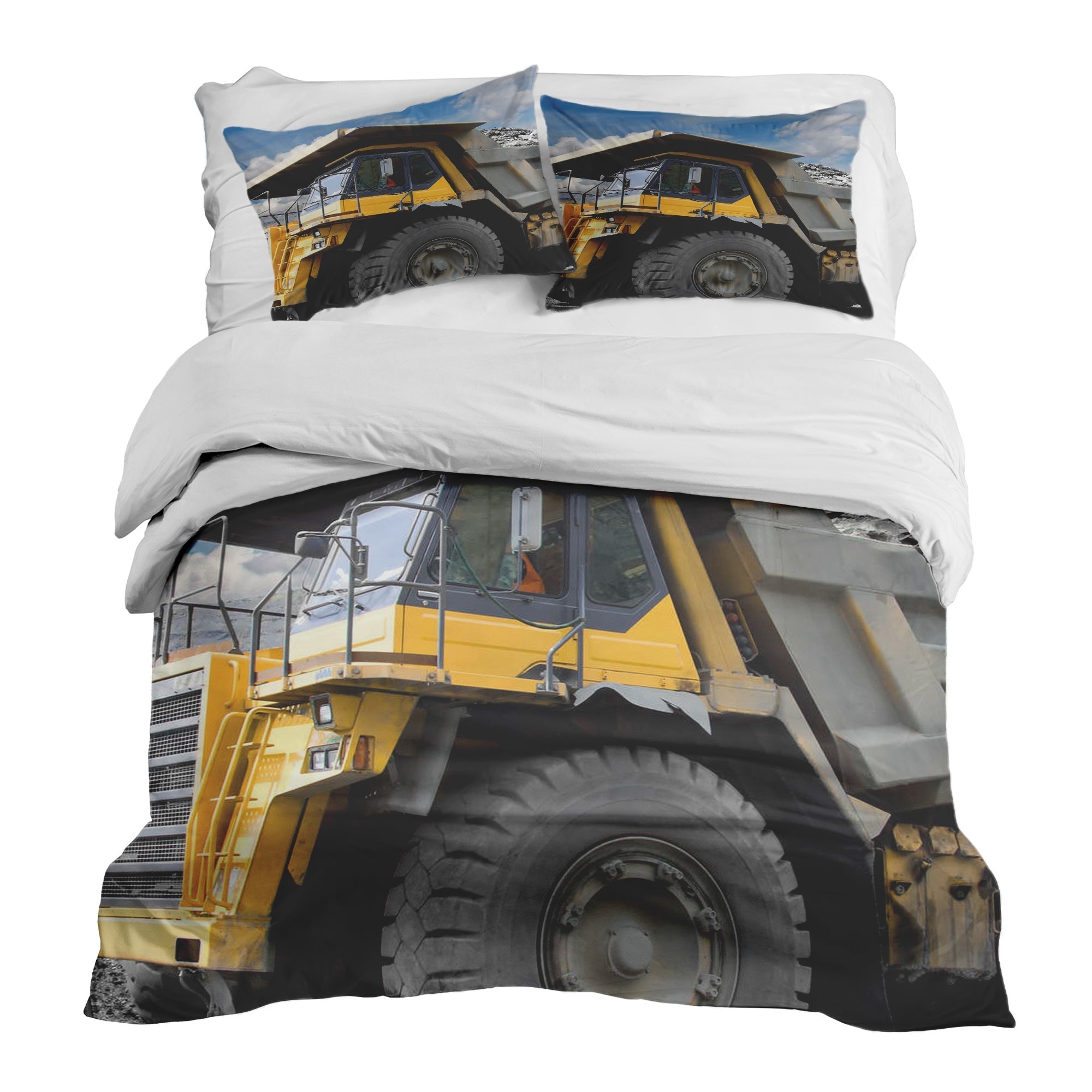Original Therapiedecke - Ensemble de literie en coton Camion Jaune