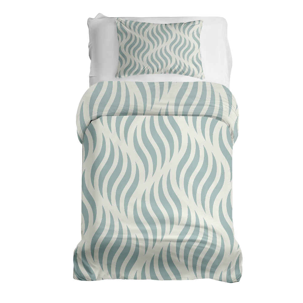 Original Therapiedecke - Ensemble de literie en coton Vagues abstraites