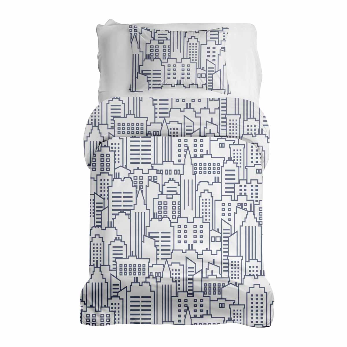 Couette de thérapie Ensemble de literie Blanc New York