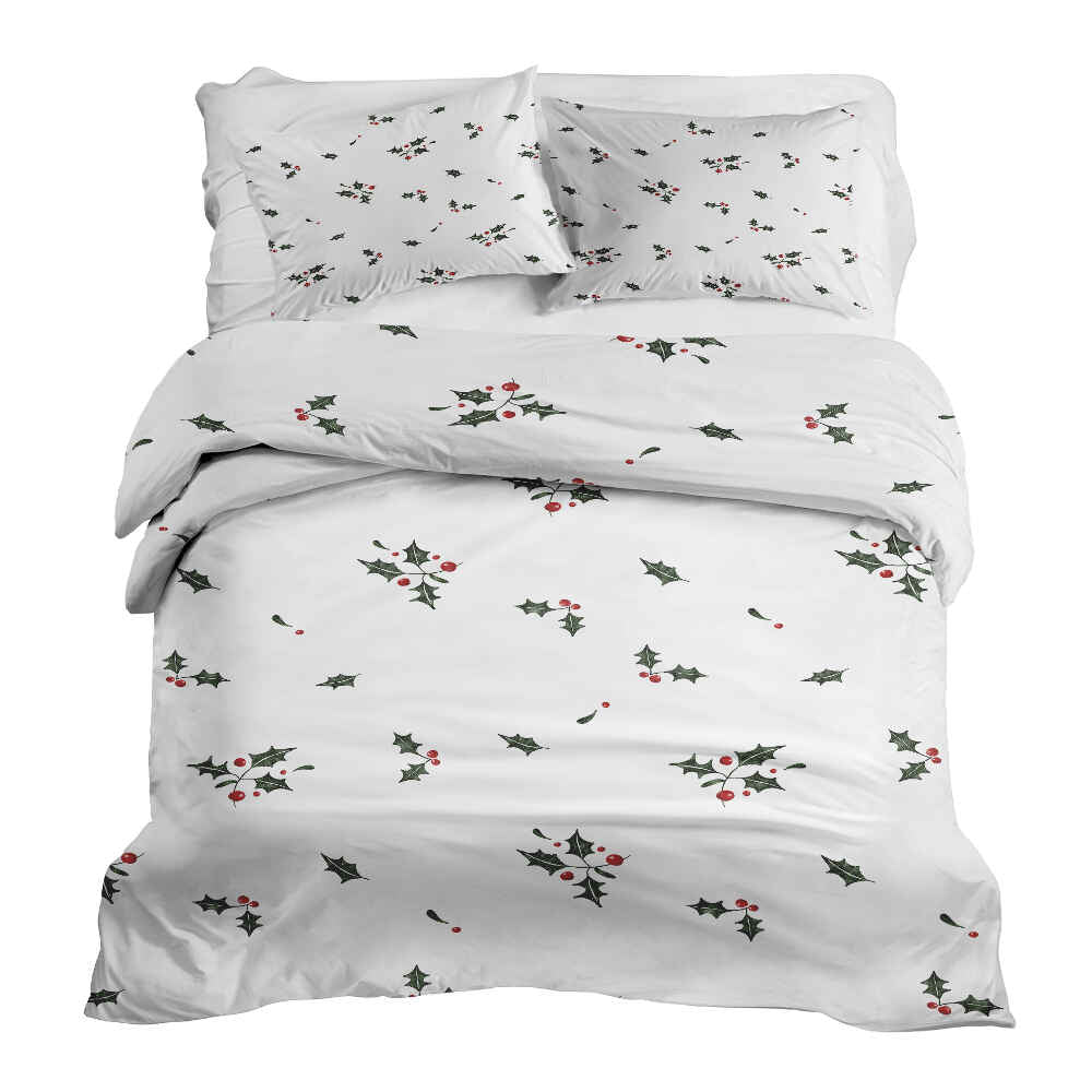 Ensemble de literie avec couverture thérapeutique blanc gui
