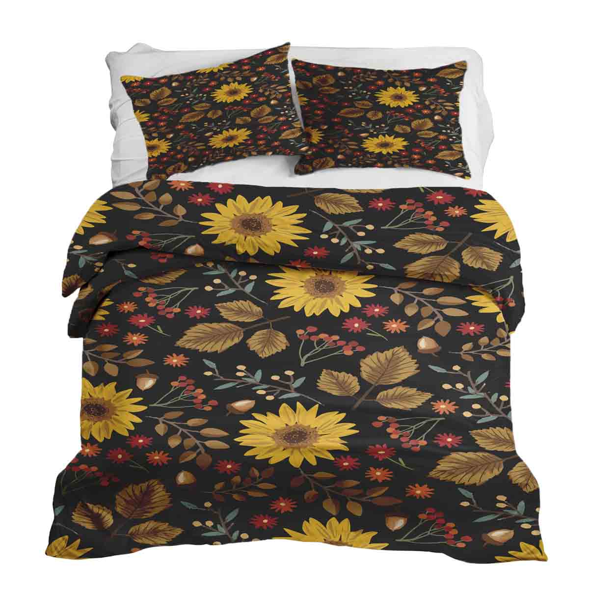 Original Therapiedecke - Ensemble de literie en coton avec tournesol