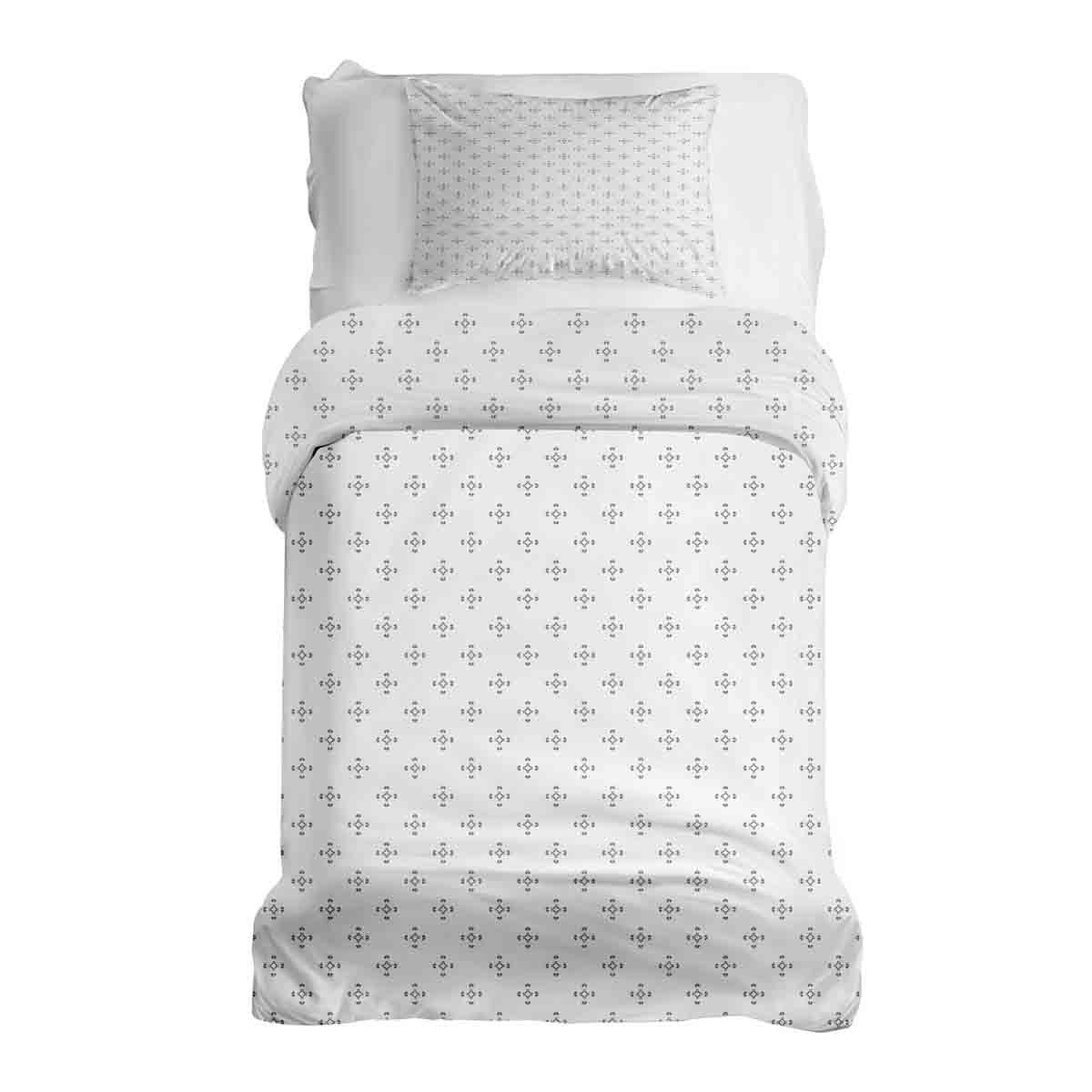 Couette thérapeutique Ensemble de literie Blanc Carrés