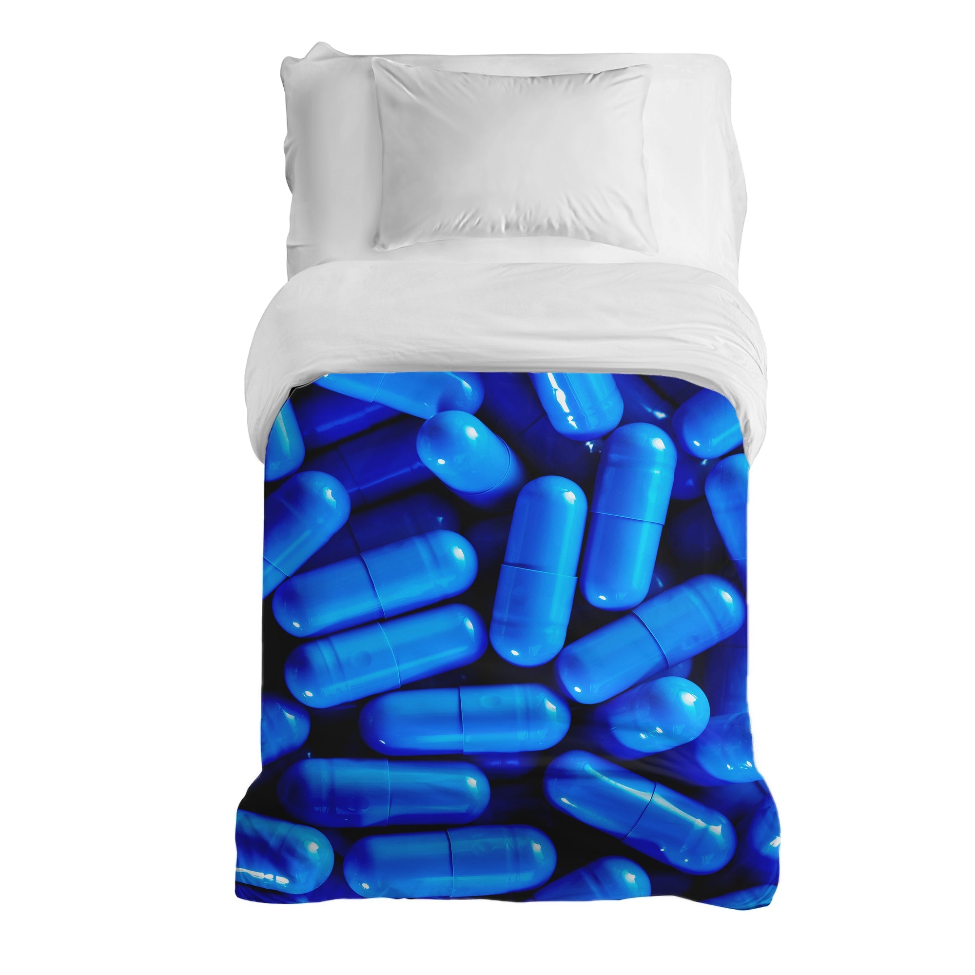 Couverture thérapeutique originale - Housse en coton bleue Tabletten