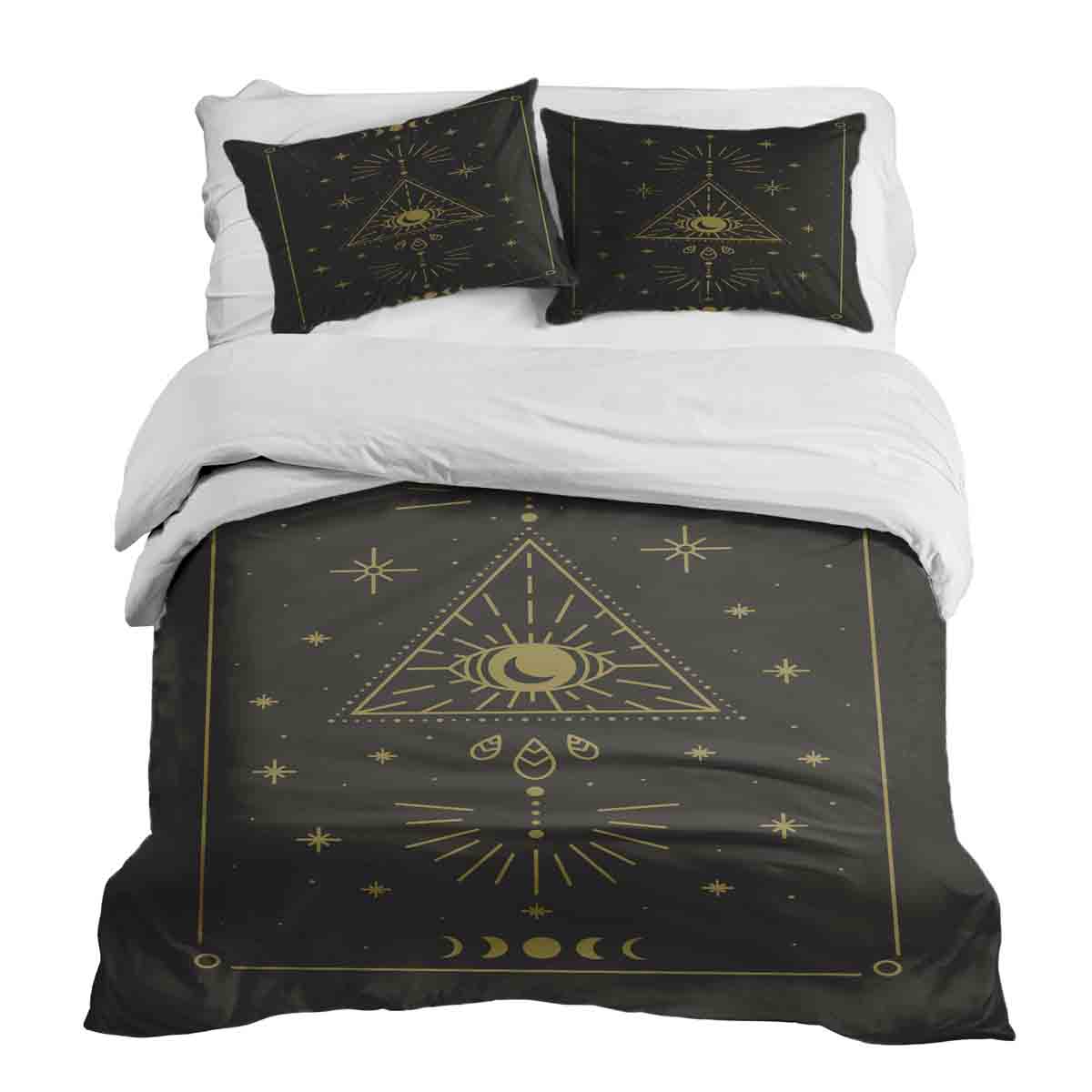 Original Therapiedecke - Ensemble de literie en coton Noir Soleil et Cosmos