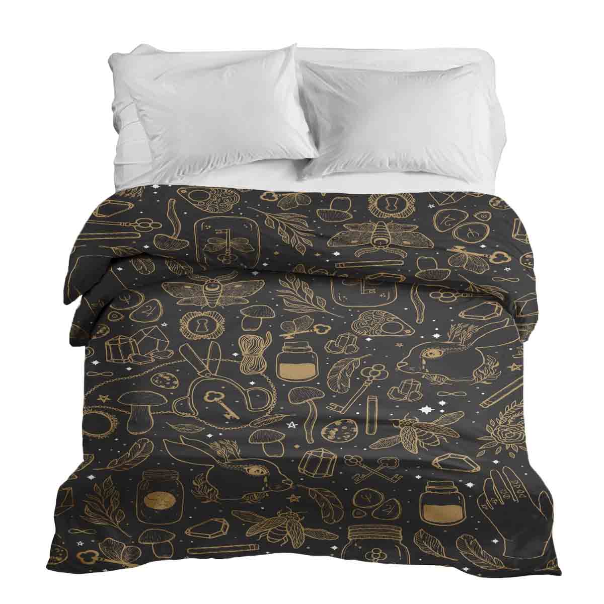 Couverture thérapeutique originale - Housse en coton noire Zauber