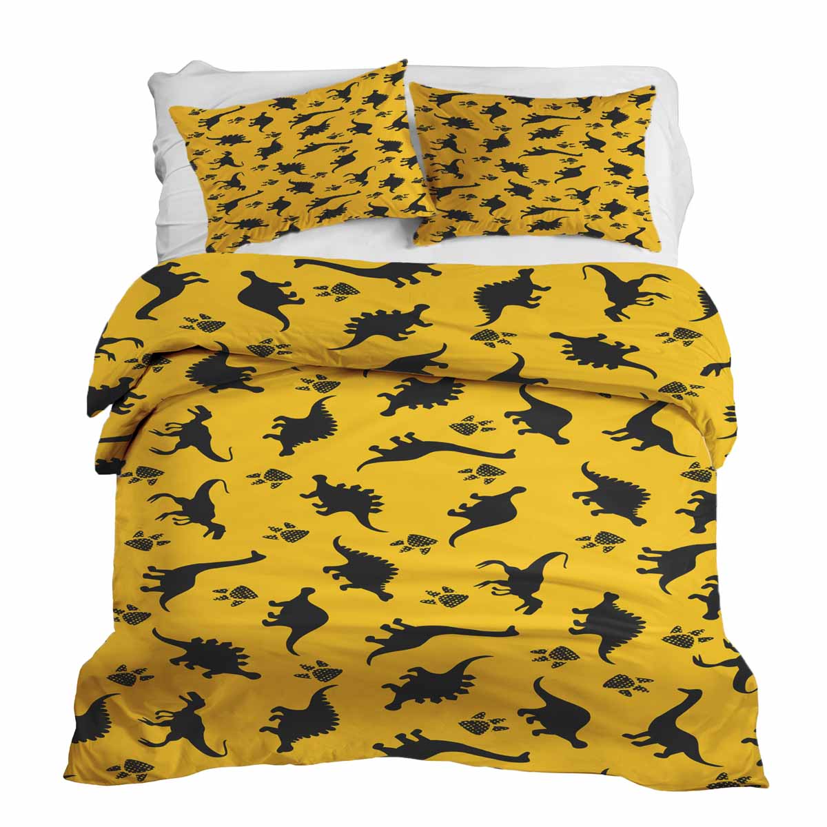 Original Therapiedecke - Ensemble de literie en coton Jaune avec dinosaures