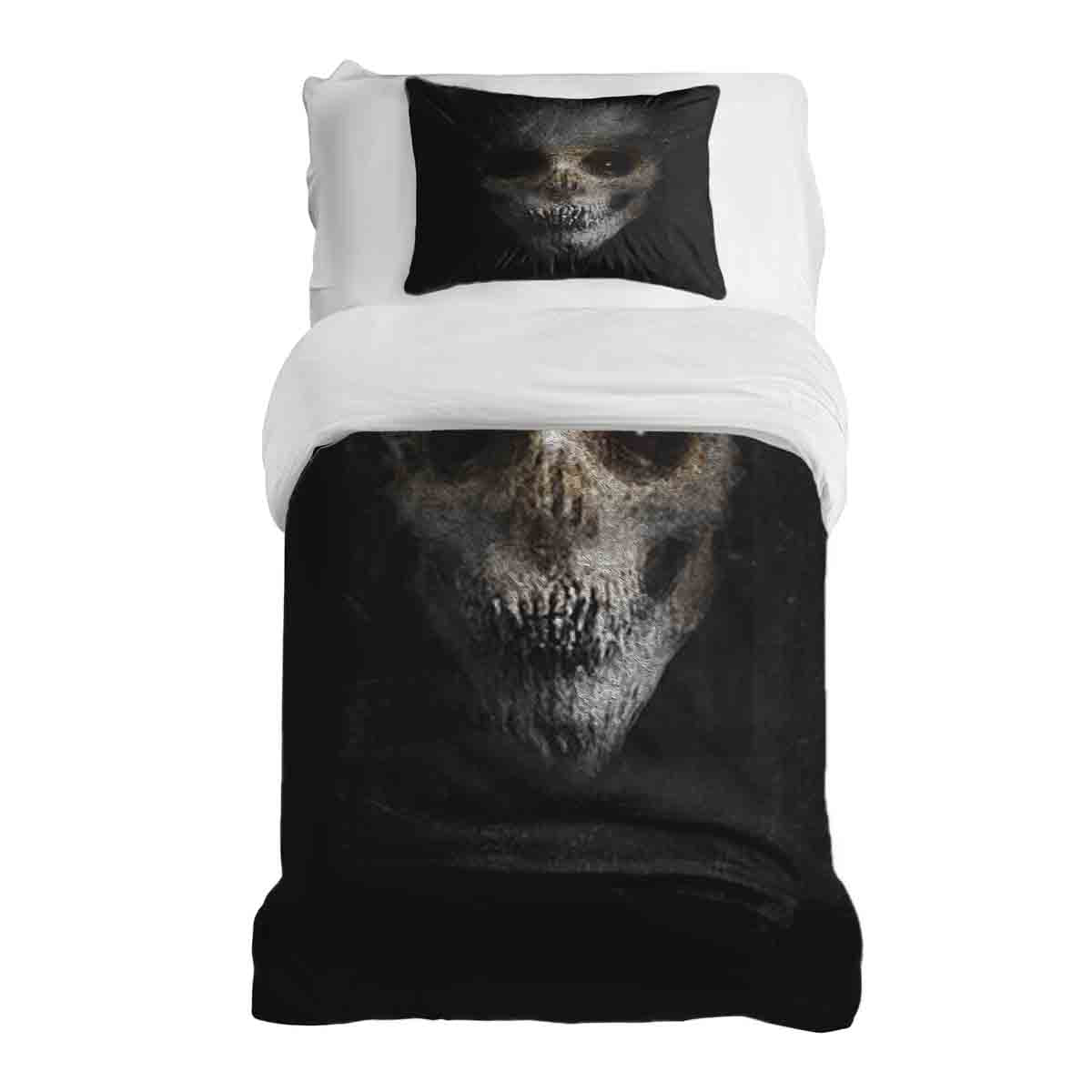 Original Therapiedecke - Ensemble de literie en coton Noir Effrayant
