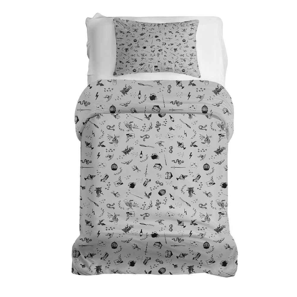 Original Therapiedecke - Ensemble de literie en coton gris magie