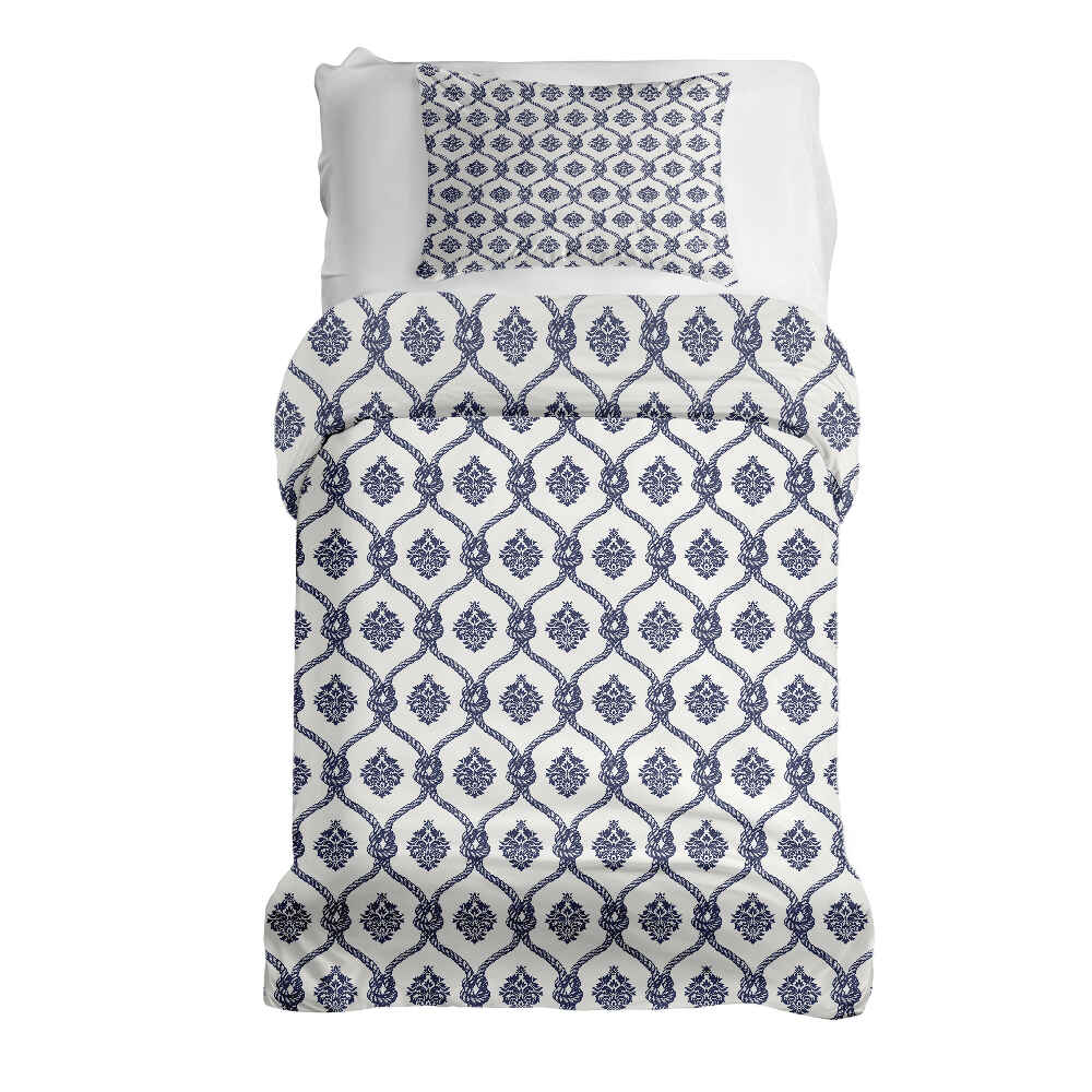 Original Therapiedecke - Ensemble de literie en coton Motif marin bleu