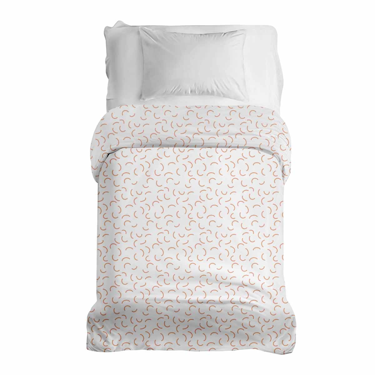 Couverture thérapeutique originale - Housse en coton blanc avec demi-cercles
