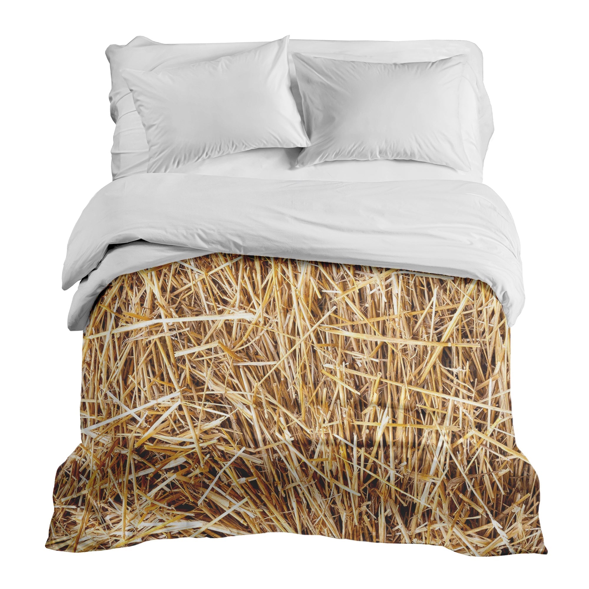 Couverture thérapeutique originale - Housse en coton avec foin