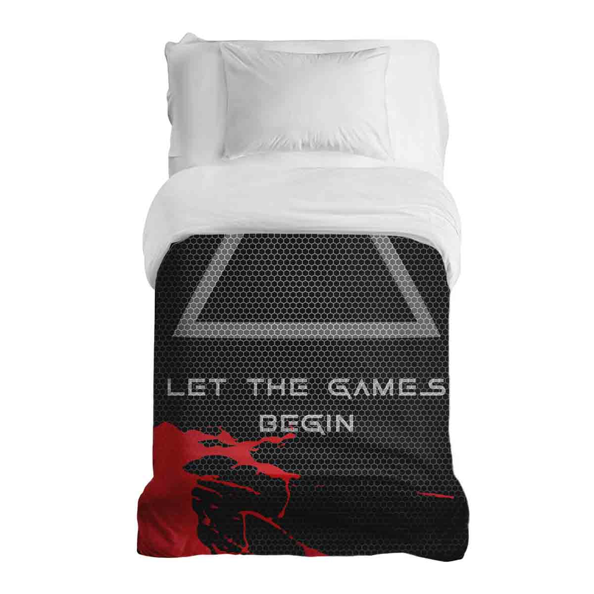 Couverture thérapeutique originale - Housse en coton noire Games