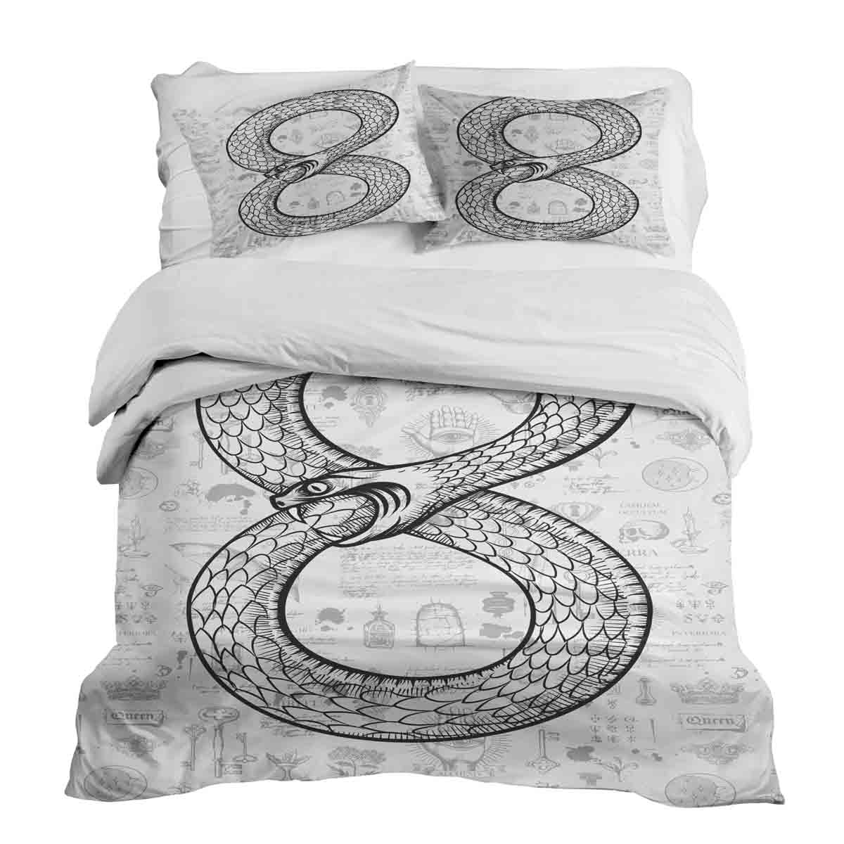 Original Therapiedecke - Ensemble de literie en coton avec Motif Serpent
