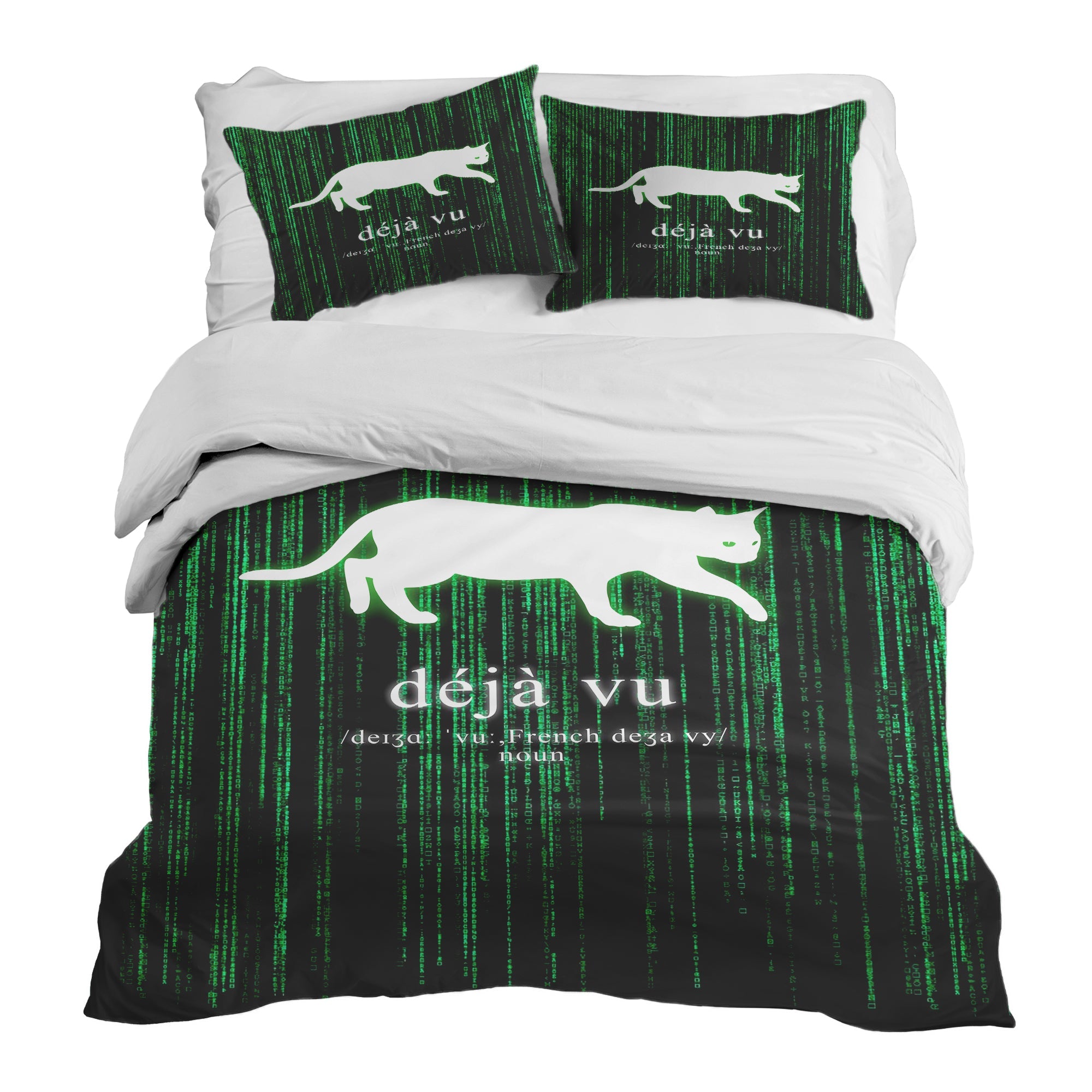 Couverture Thérapeutique Originale TD - Ensemble de Literie en Coton Vert Déjà-Vu