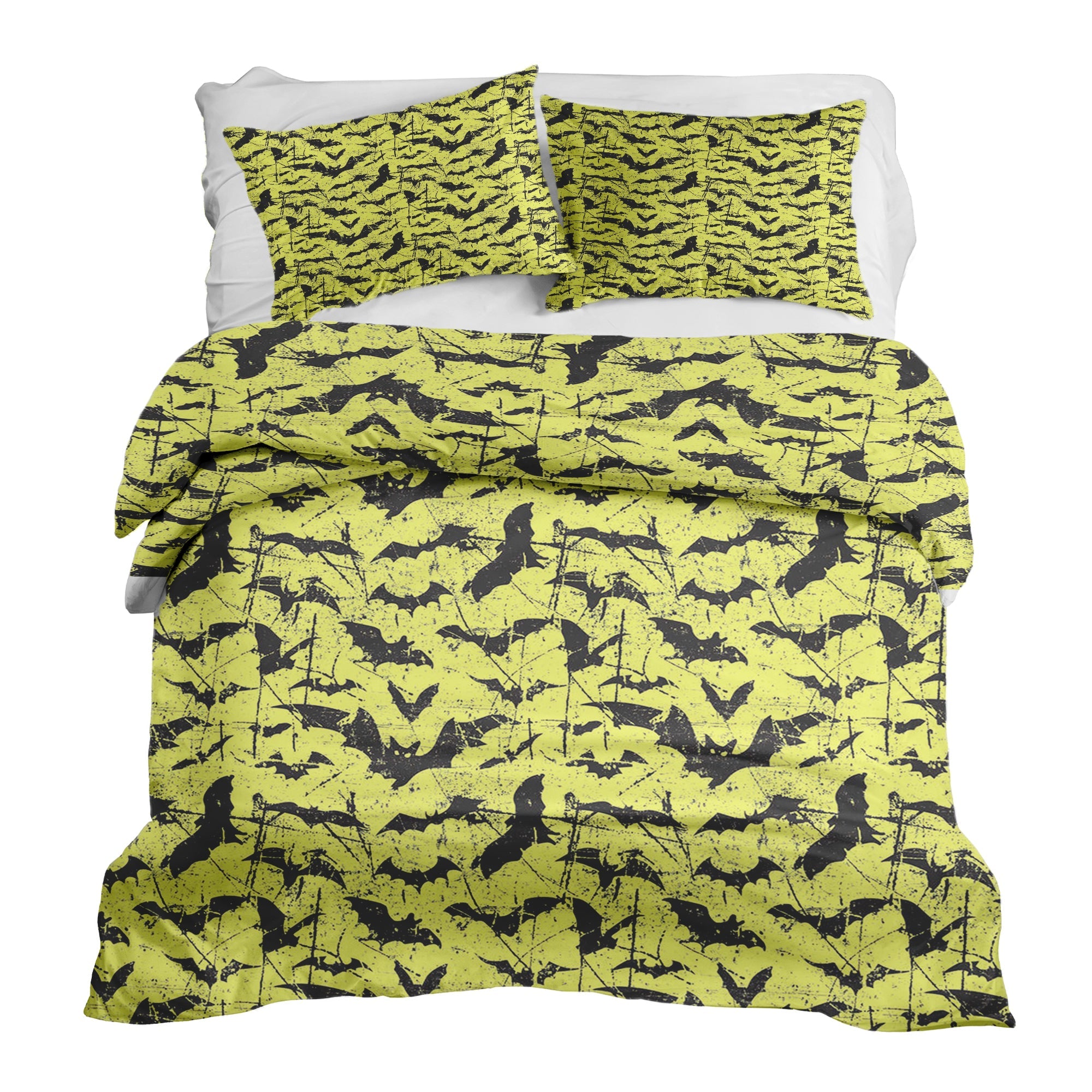 Couette de thérapie Ensemble de linge de lit Jaune Chauve-souris